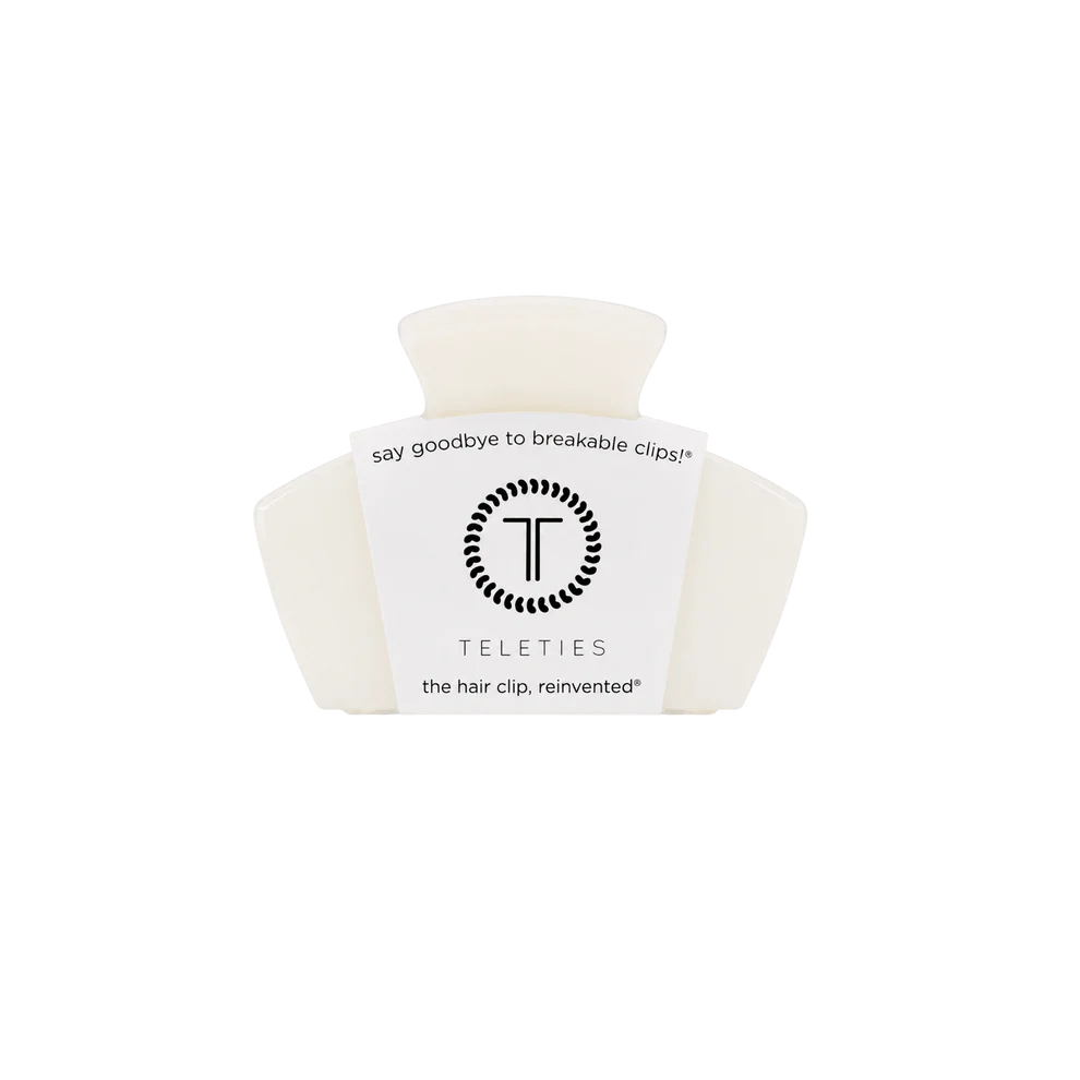 Classic Coconut White Petite Claw Clip
