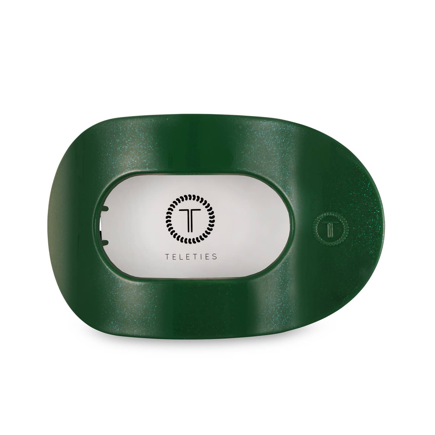 Mistletoe Green Round Flat Hair Clip
