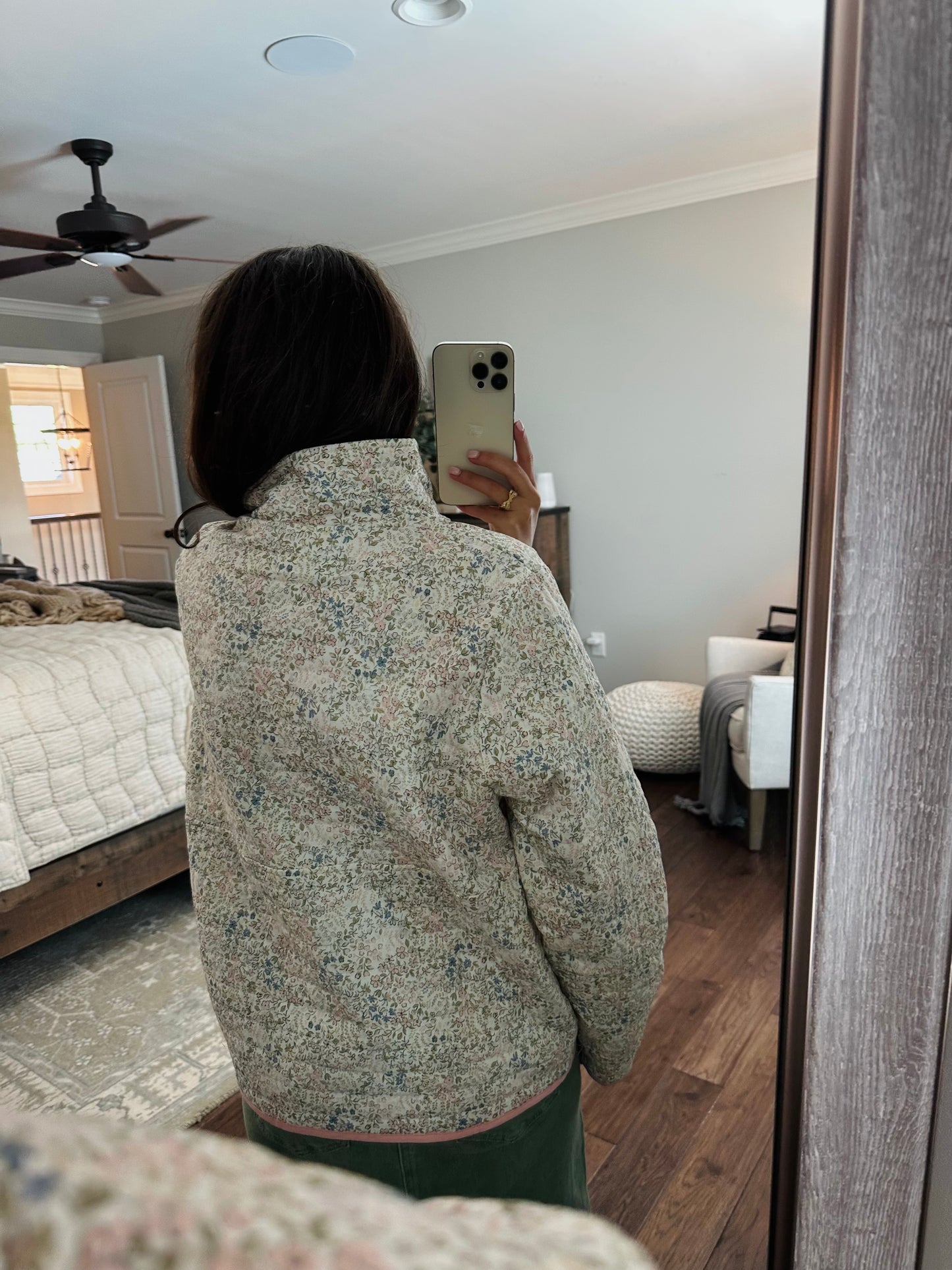The Ditsy Floral Quilted Pullover