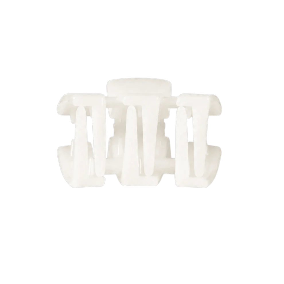 Classic Coconut White Petite Claw Clip