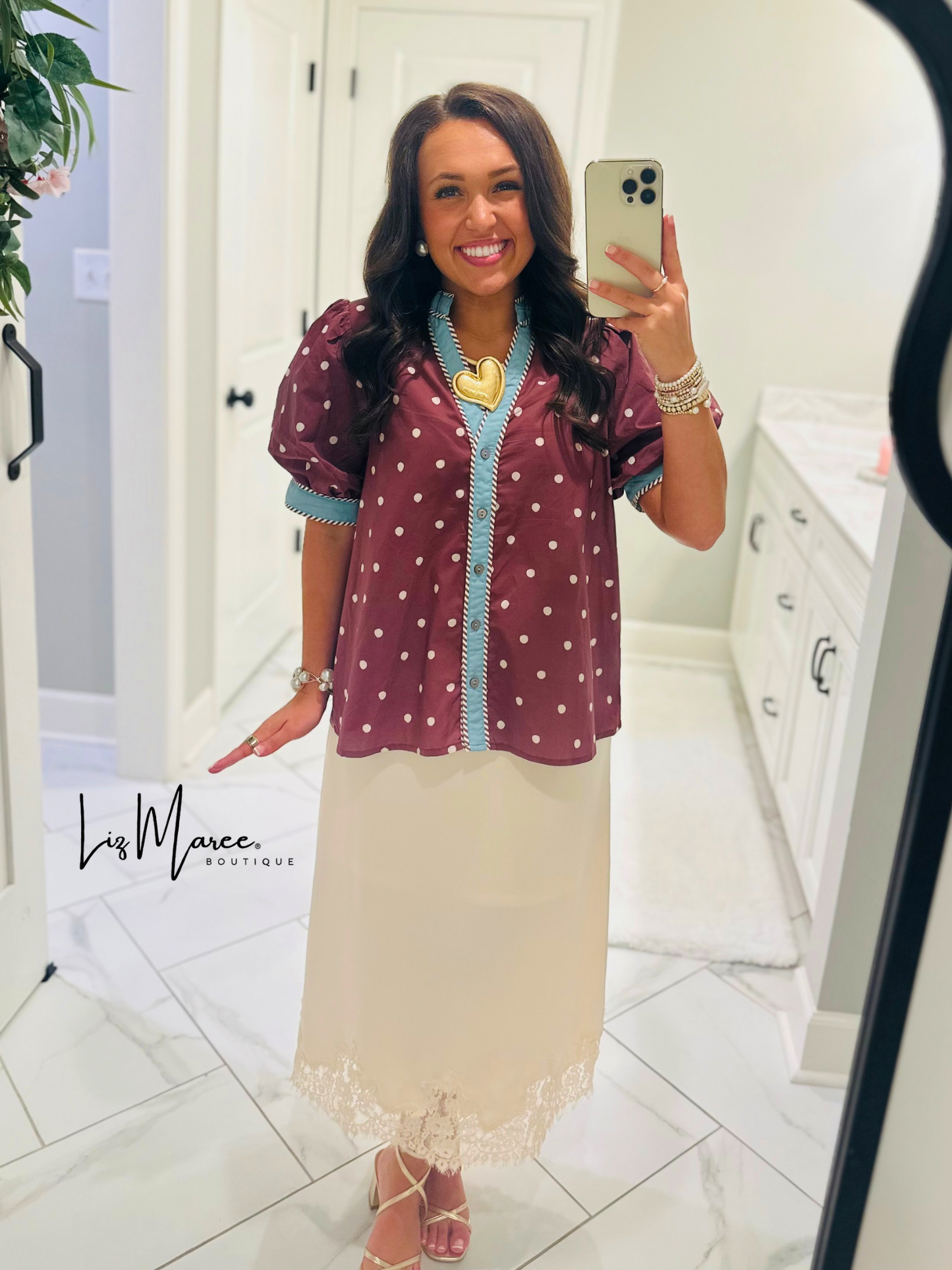 The Abbie Brown Polka Dot Top