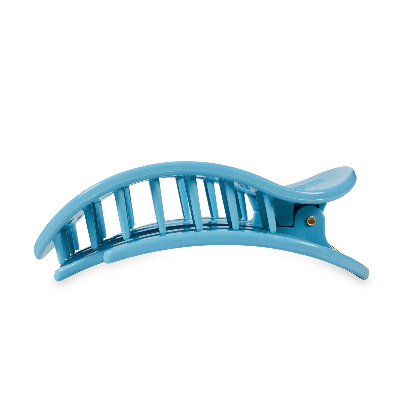 Summer Sky Blue Round Flat Hair Clip