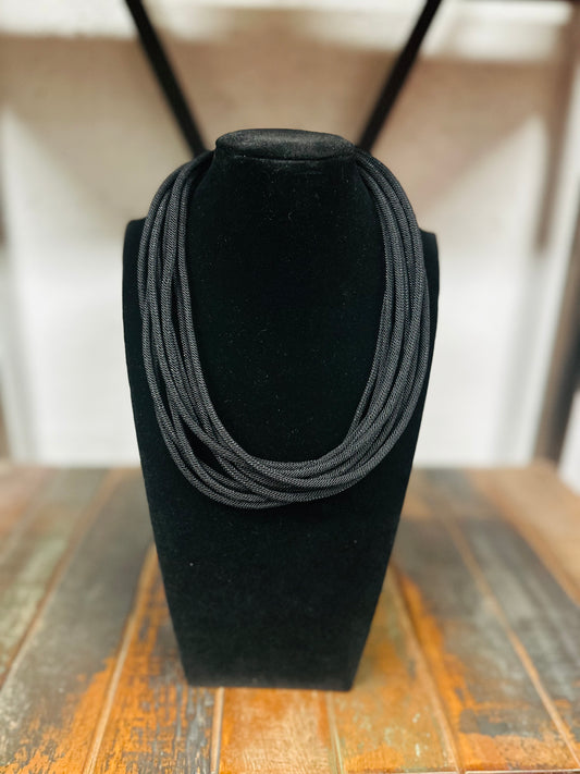 8 Strand Necklace - Black