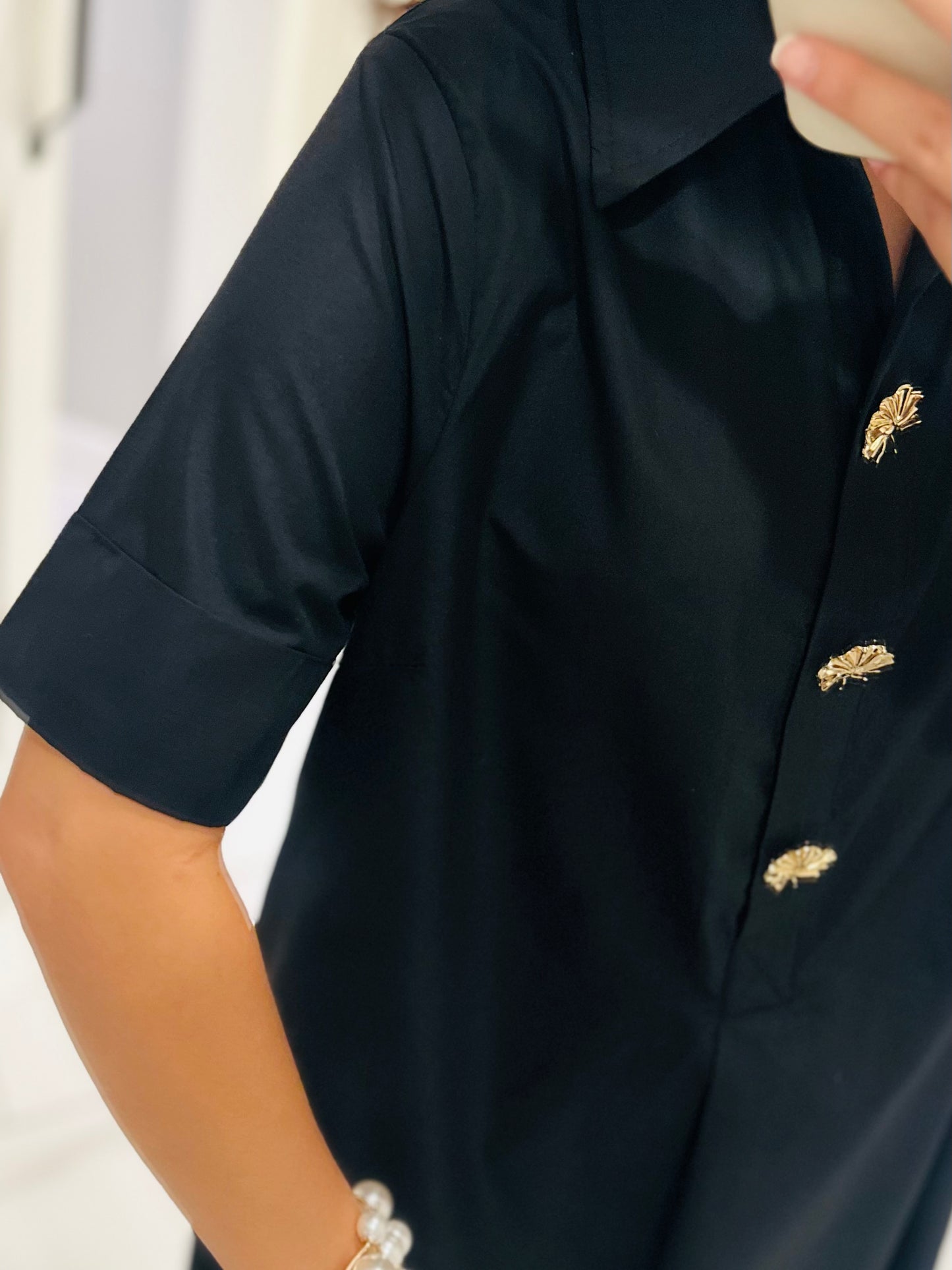 The Delaney Black Midi Dress