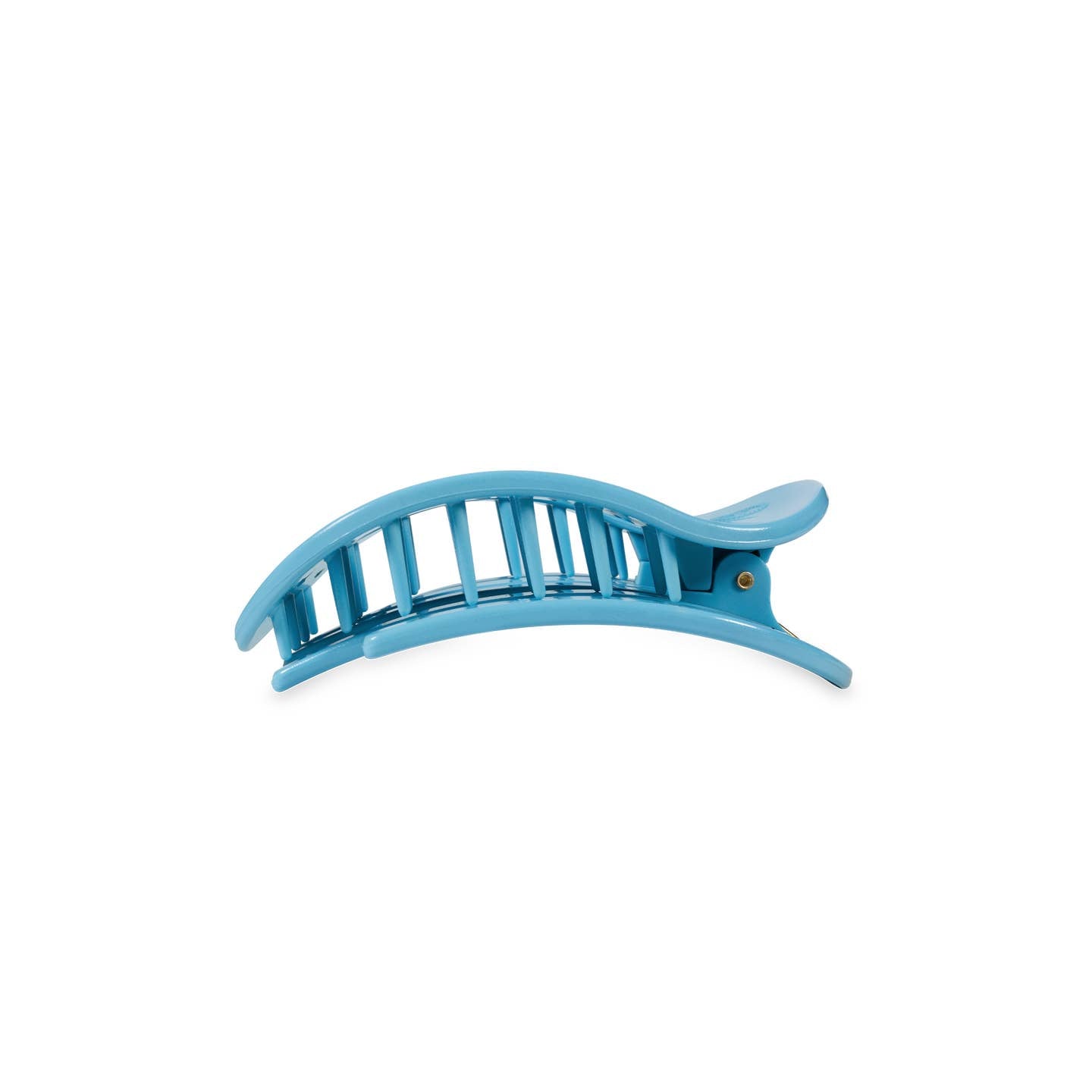 Summer Sky Blue Round Flat Hair Clip