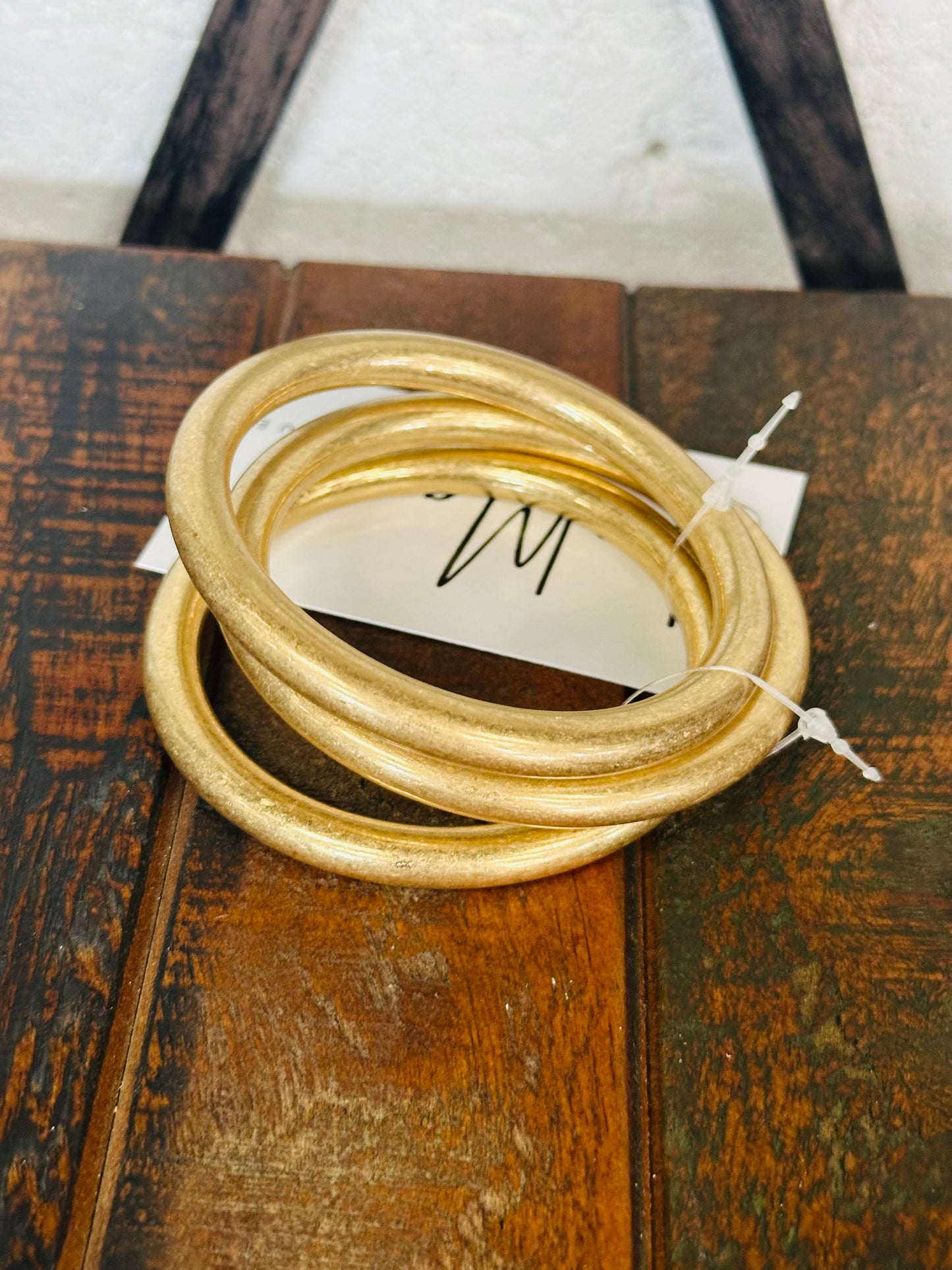 Matte Gold Bangles - Set of 3