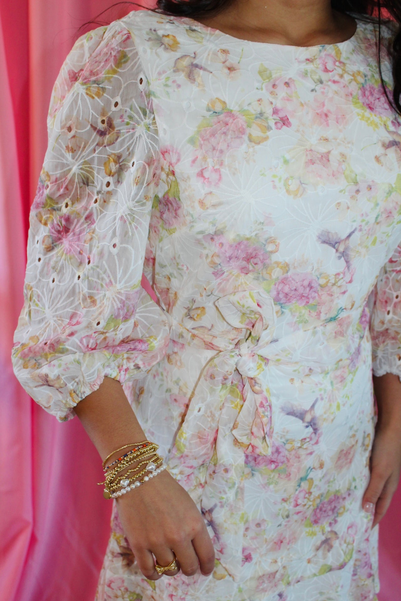 The Emory Floral Ruffle Dress