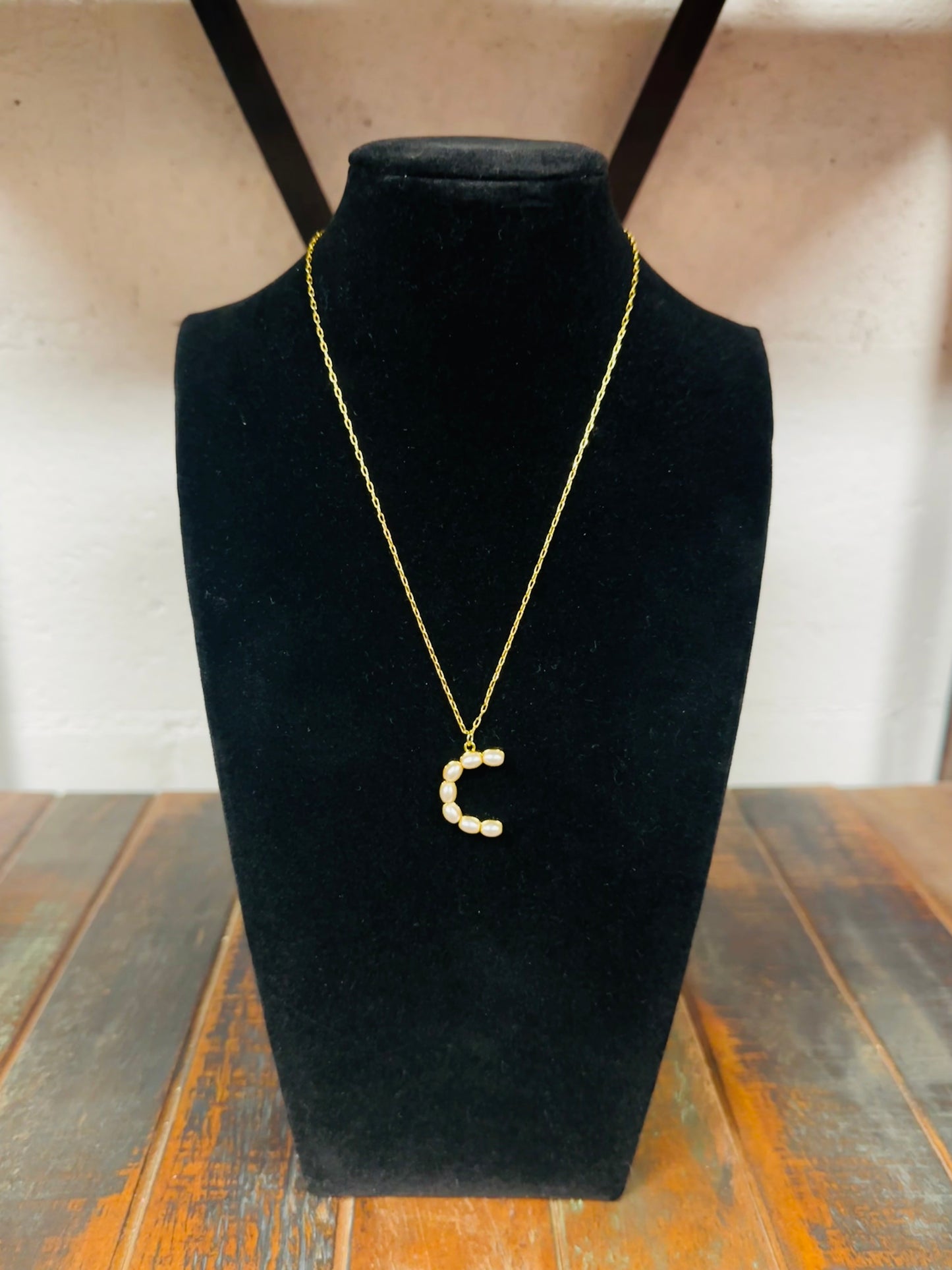 The Pearl Initial Pendant Necklace