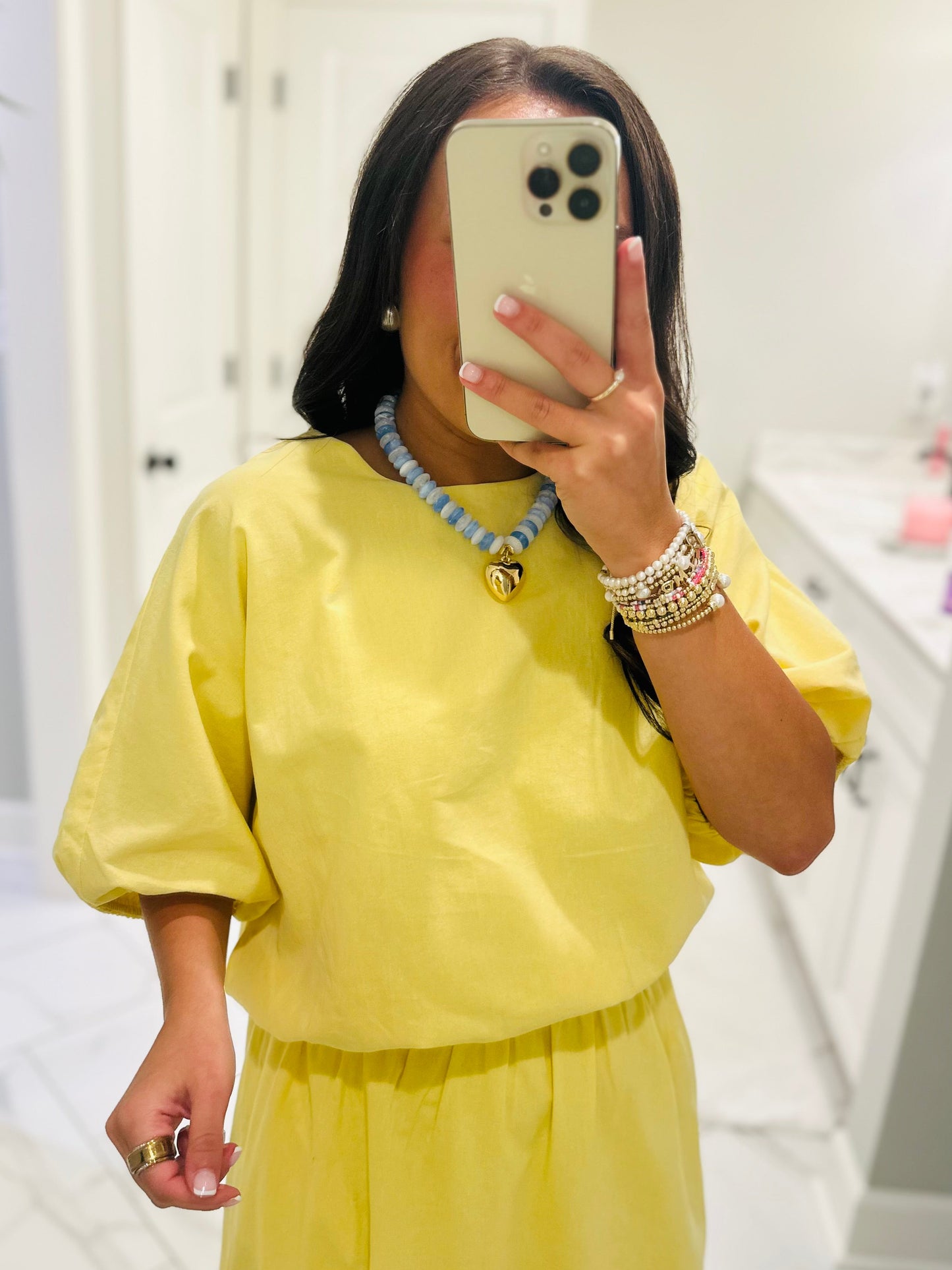 The Daisy Yellow Knit Top + Skirt Set