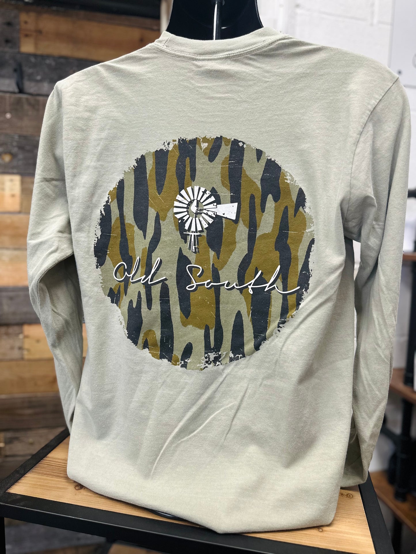 Camo Logo Long Sleeve Tee