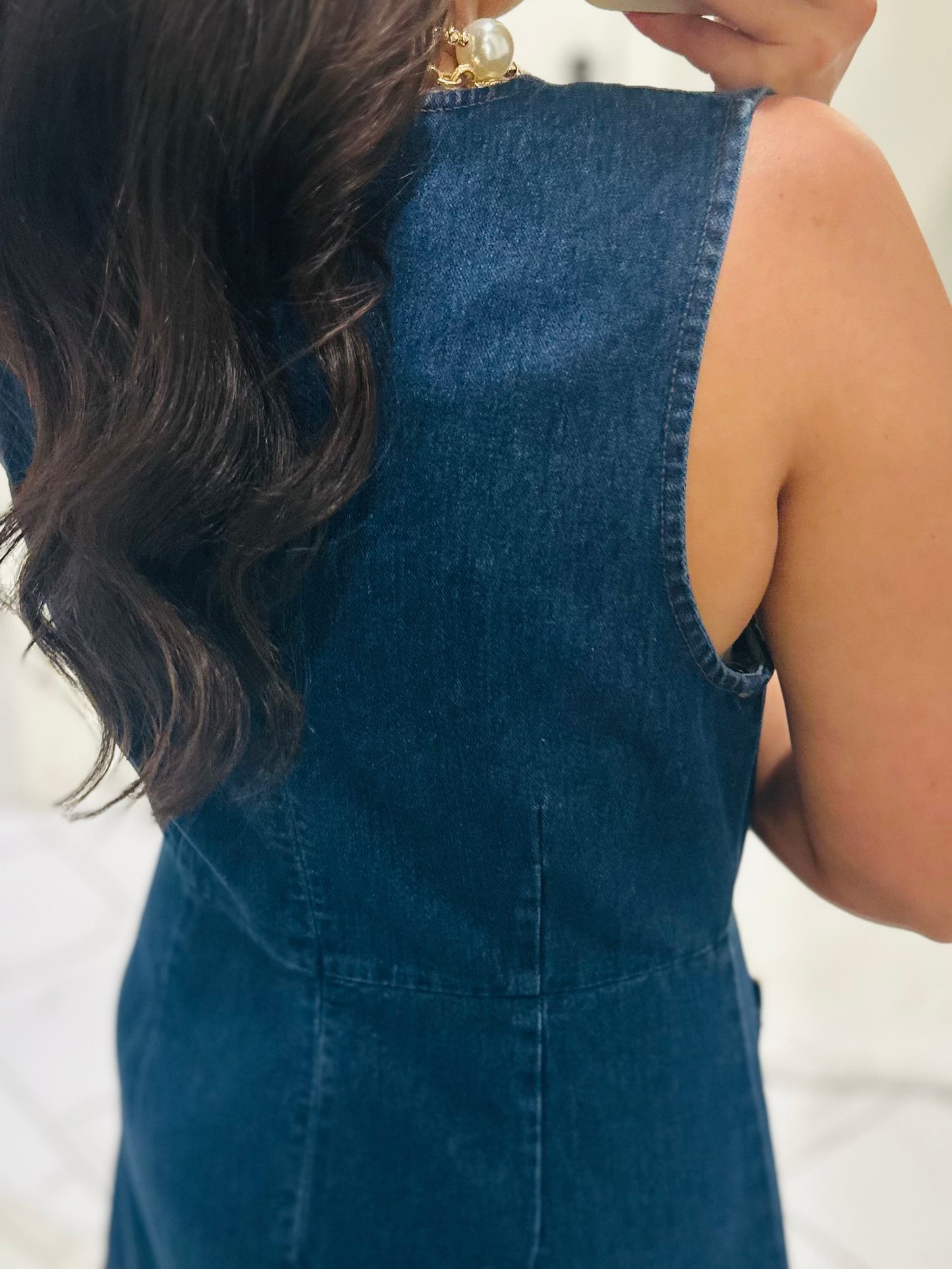 The Ella Grace Denim Midi Dress