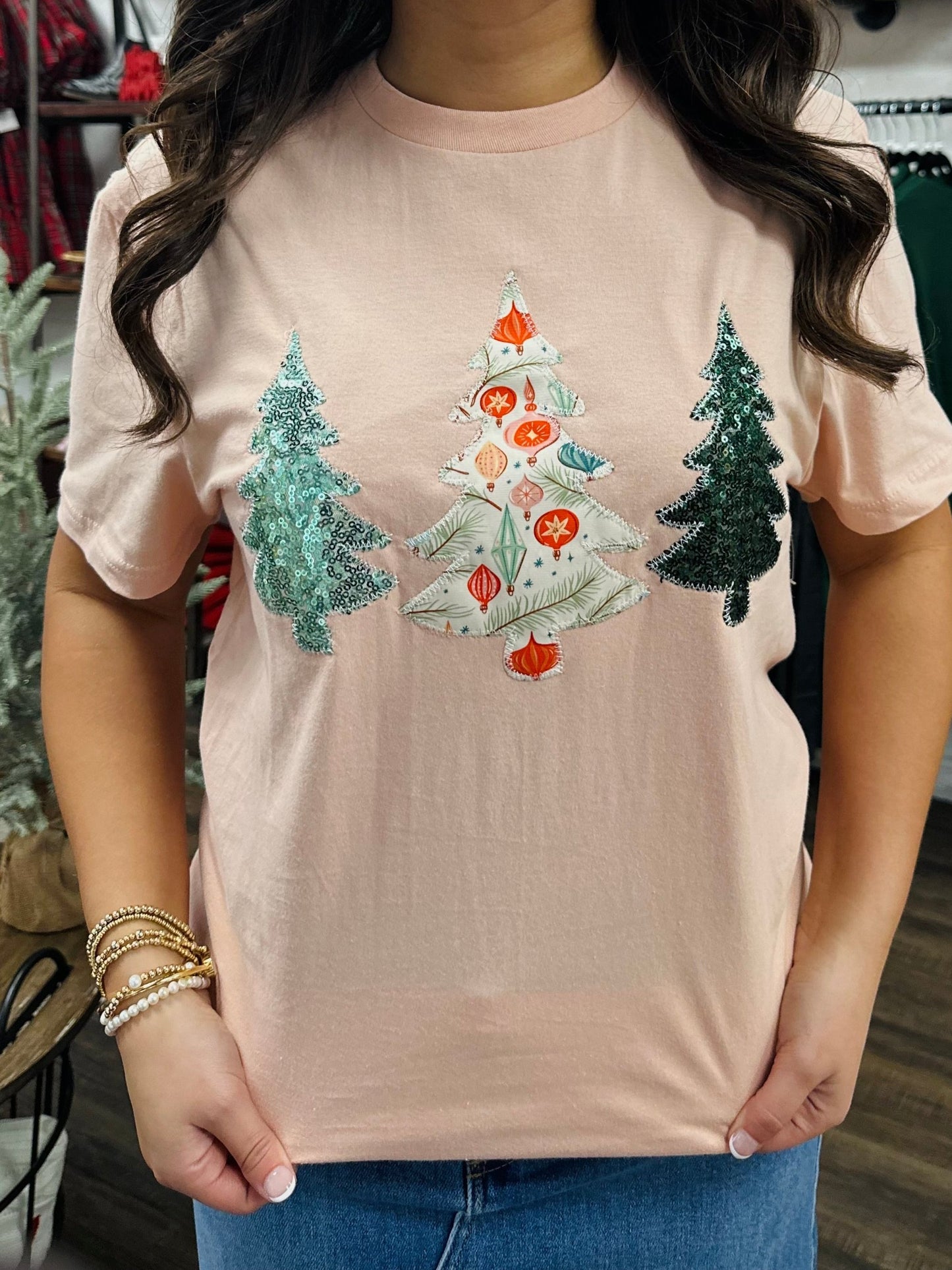 Oh Christmas Tree Embroidered Tee