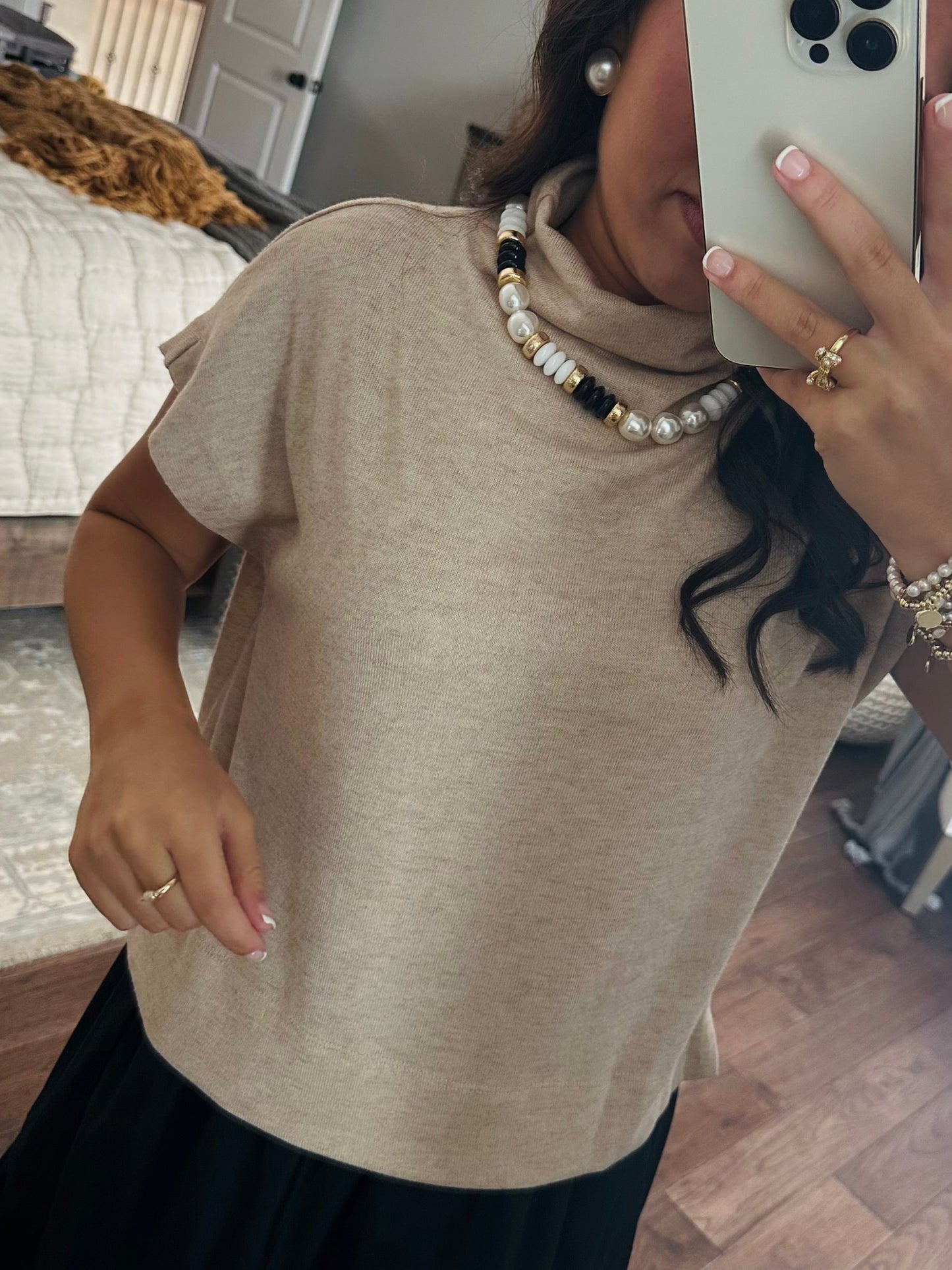 The Gabi Oatmeal Top