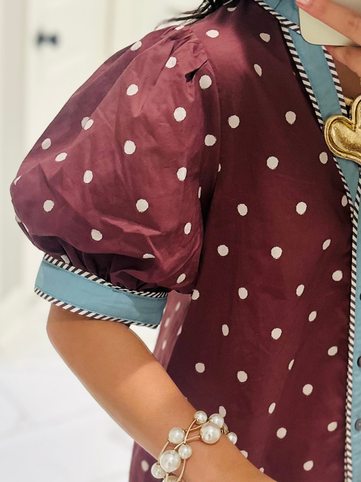 The Abbie Brown Polka Dot Top