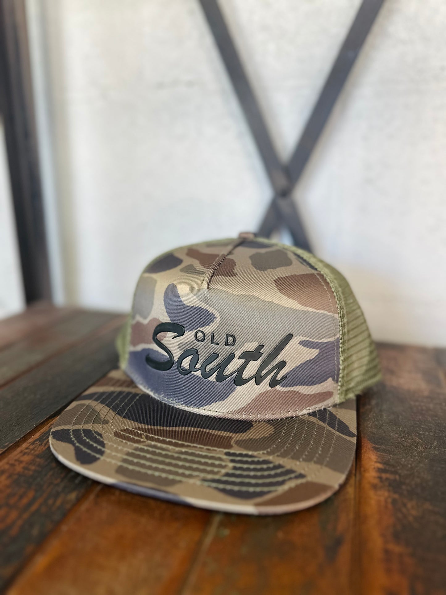 Patch Thicket Camo Trucker Hat - Youth
