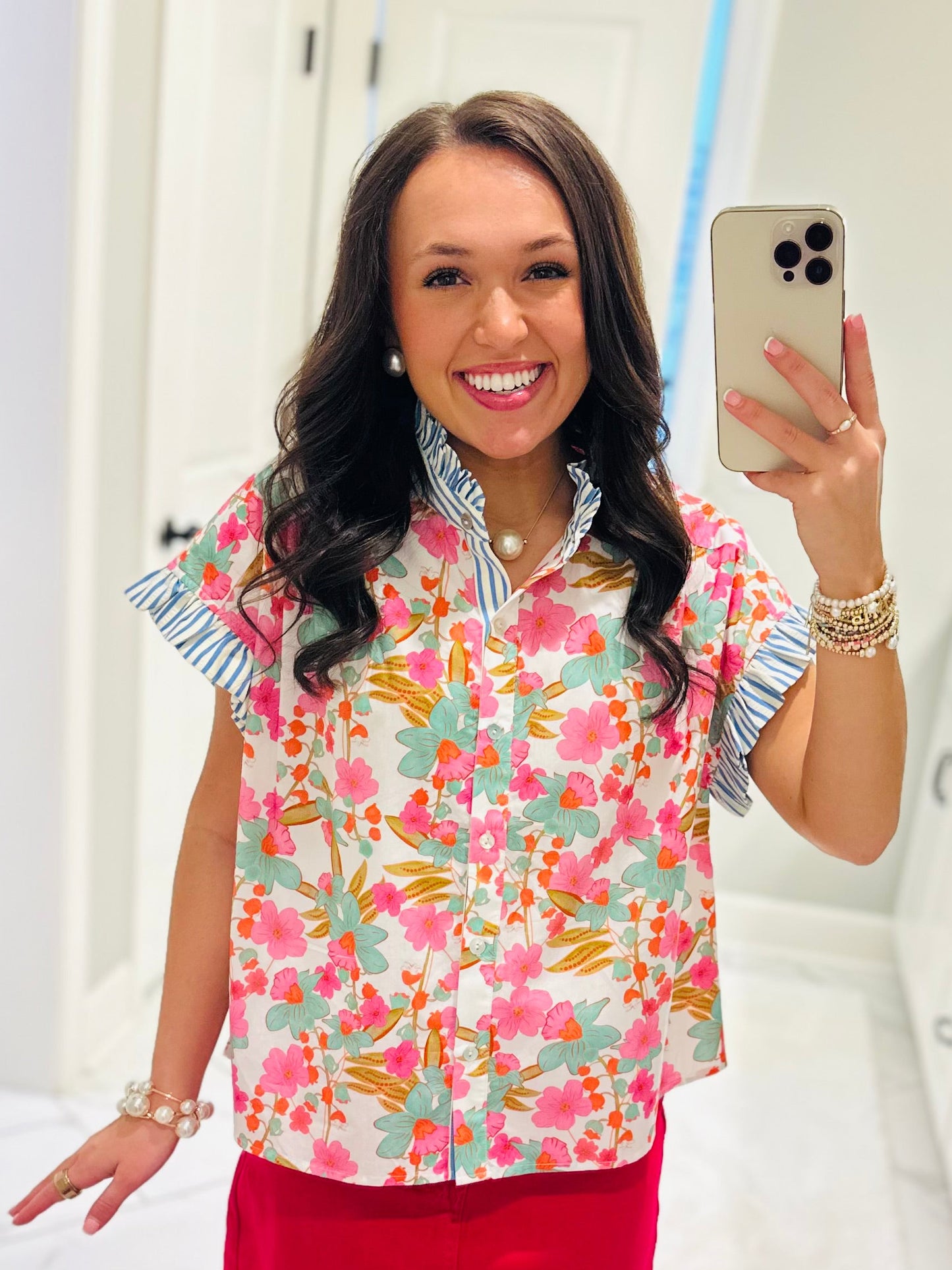 The Julie Floral Blossoms Top