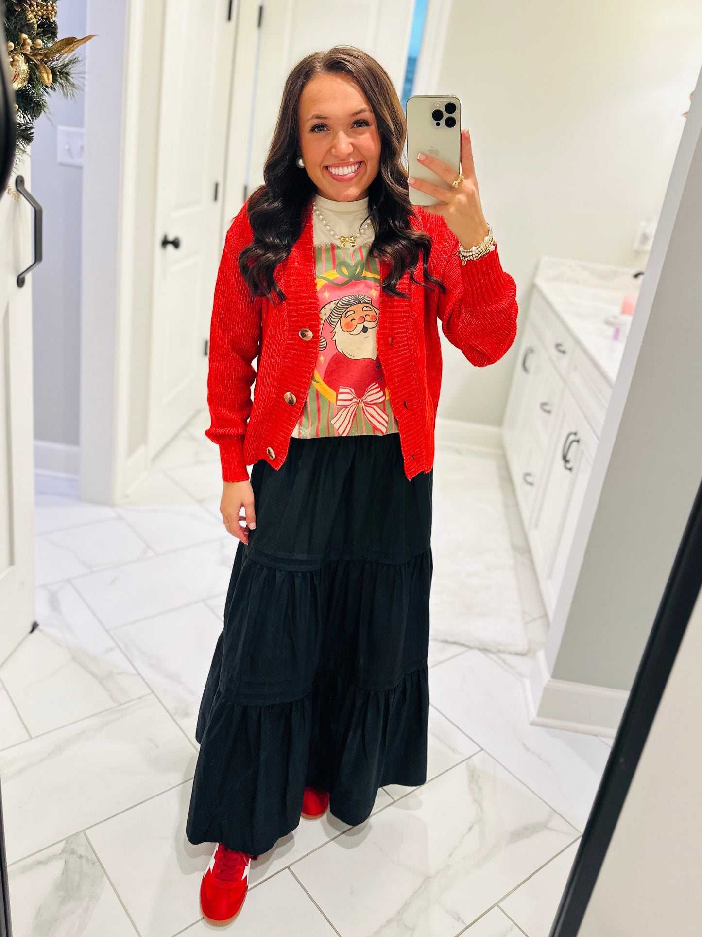 The Retro Santa Christmas Tee