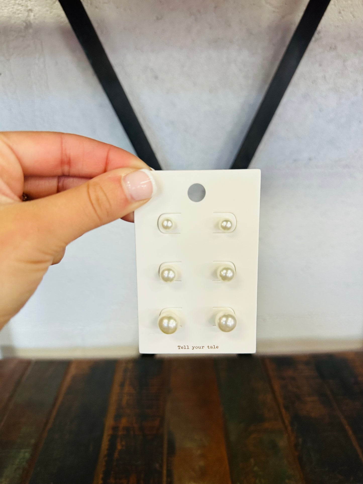 Classic Pearl Stud Earring Set - Dainty