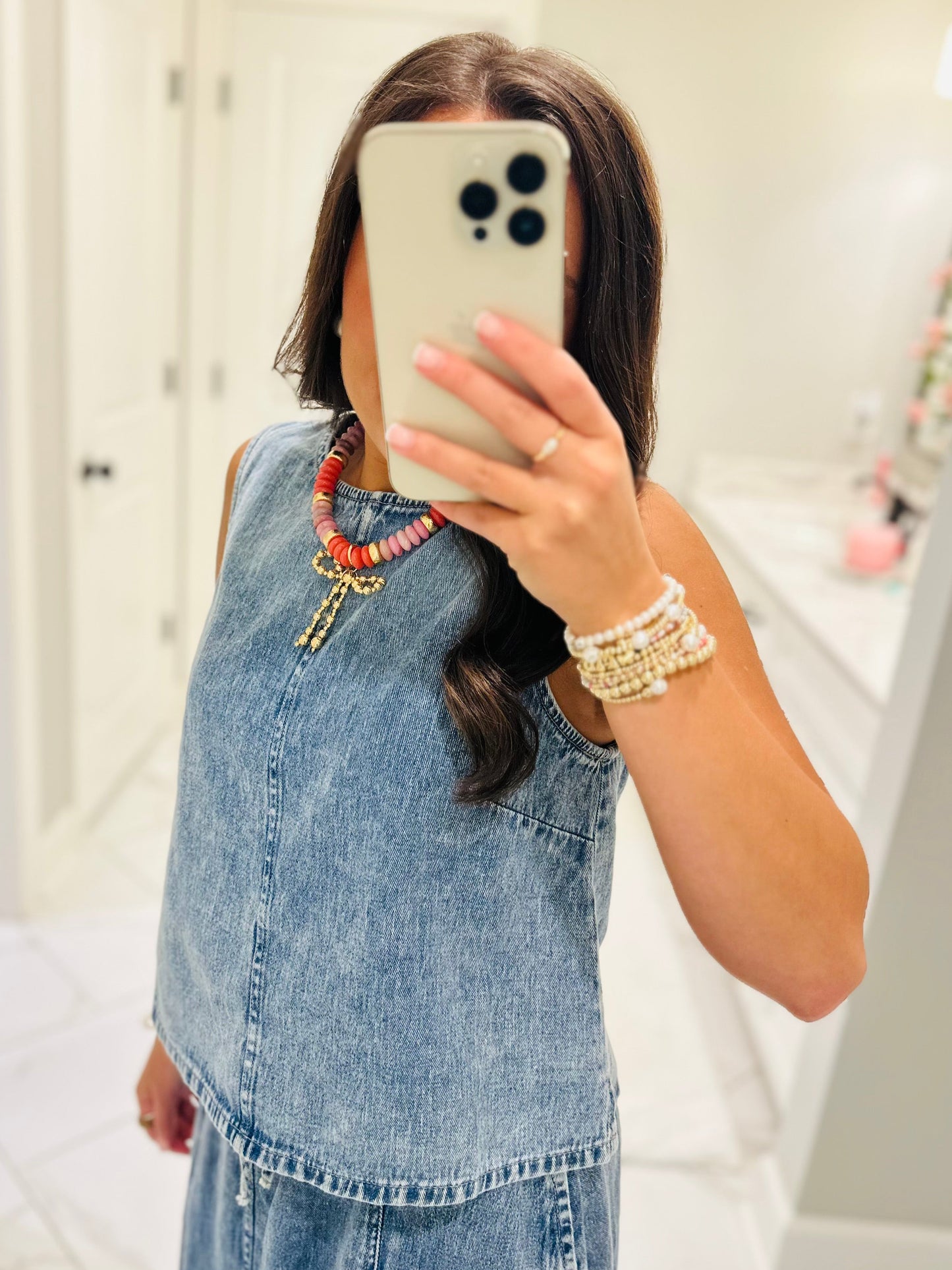 The Sadie Rae Denim Top + Skirt Set