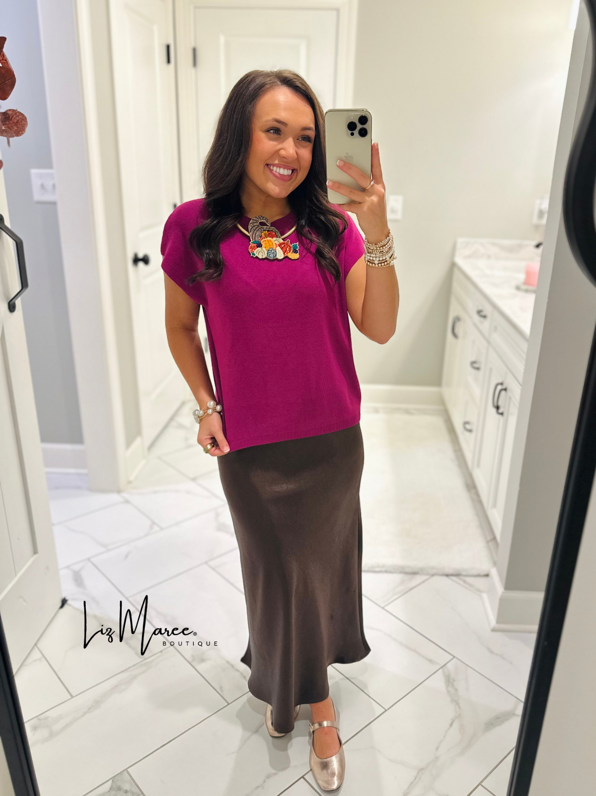 The Katie Orchid Knit Top