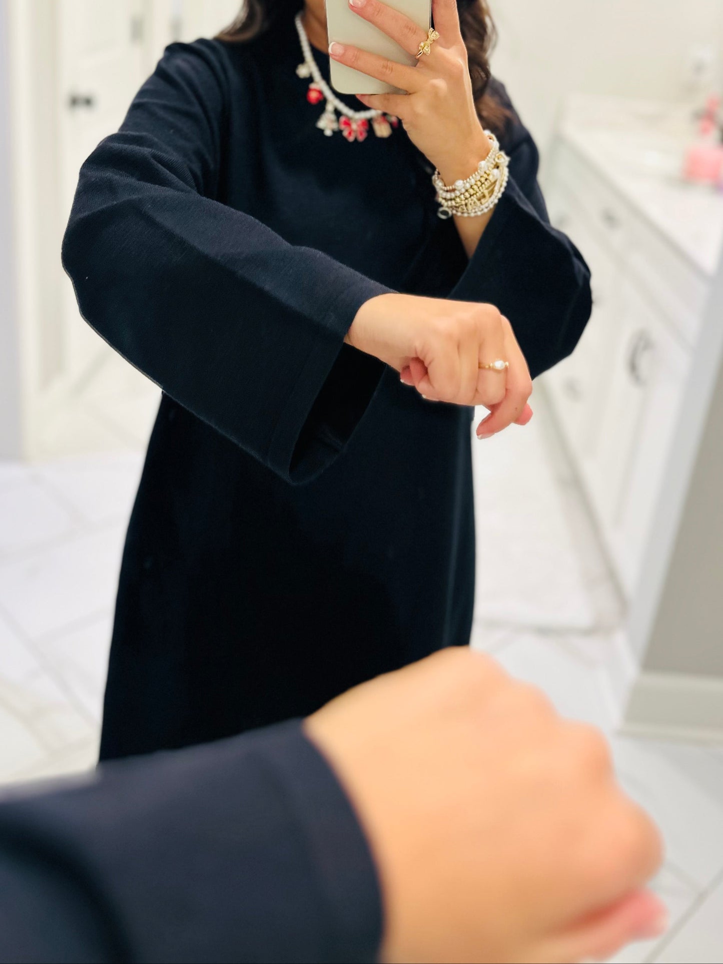 The Black Sweater Midi Dress