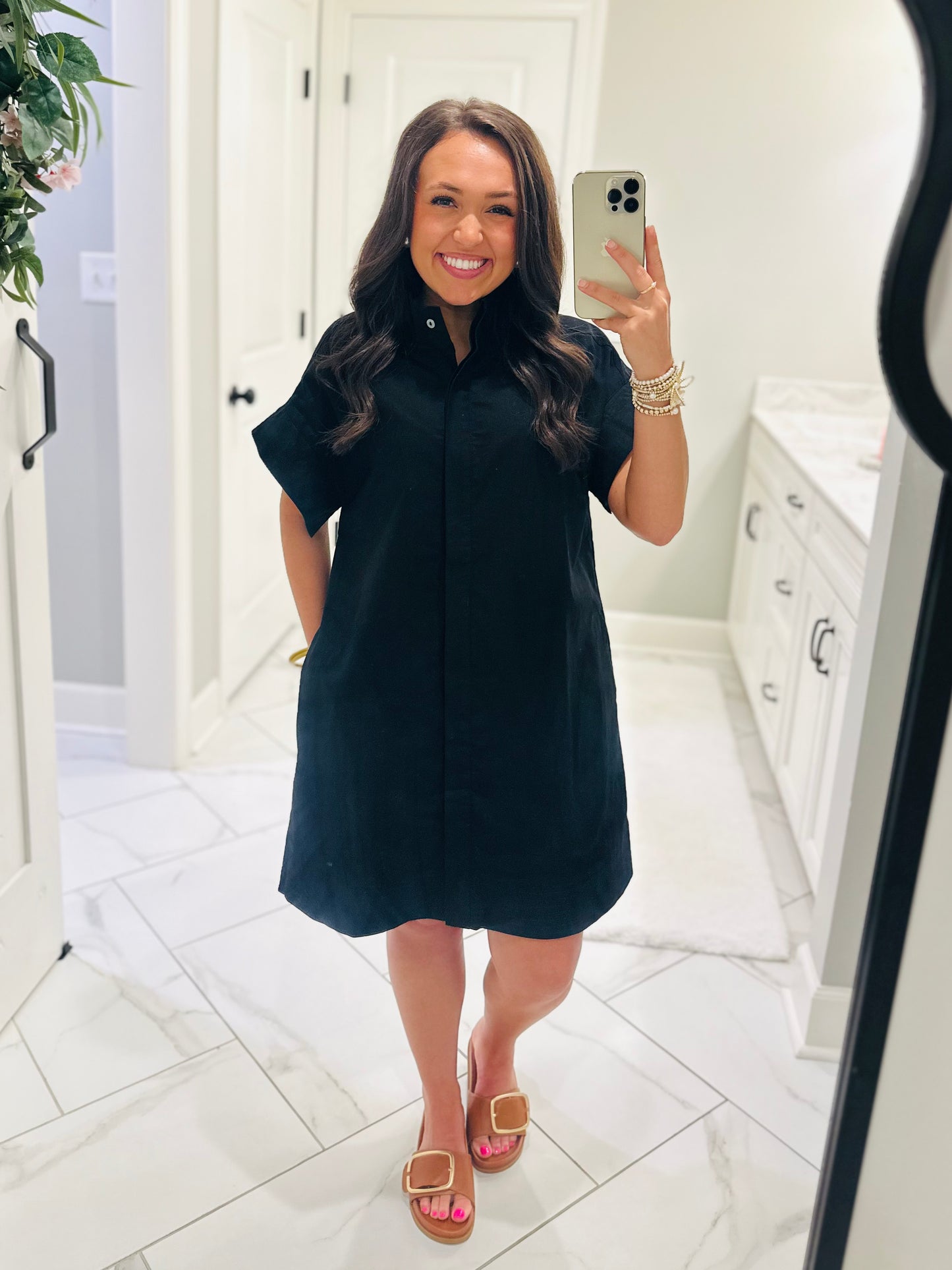 The Rach Black Shirt Dress