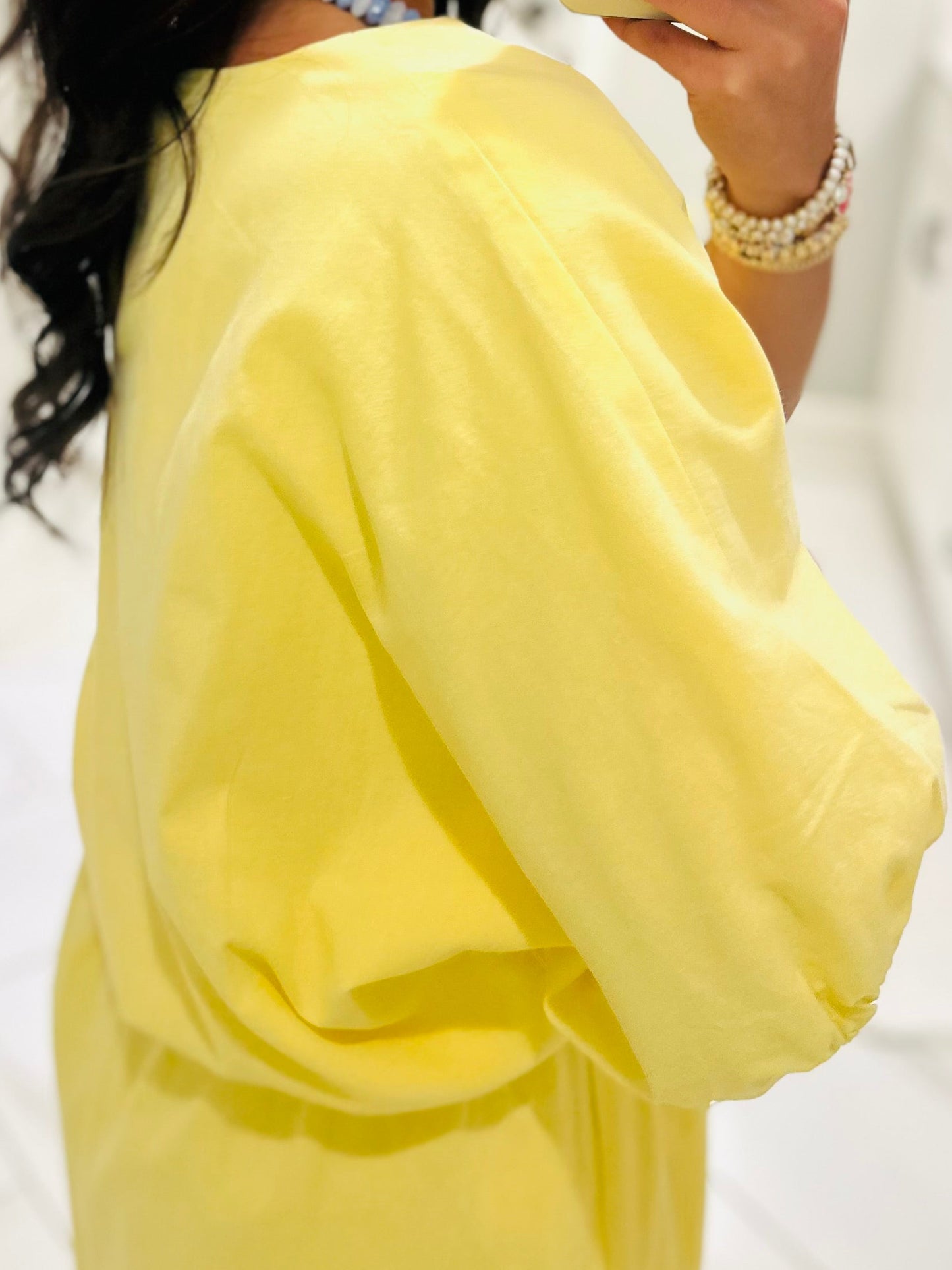 The Daisy Yellow Knit Top + Skirt Set