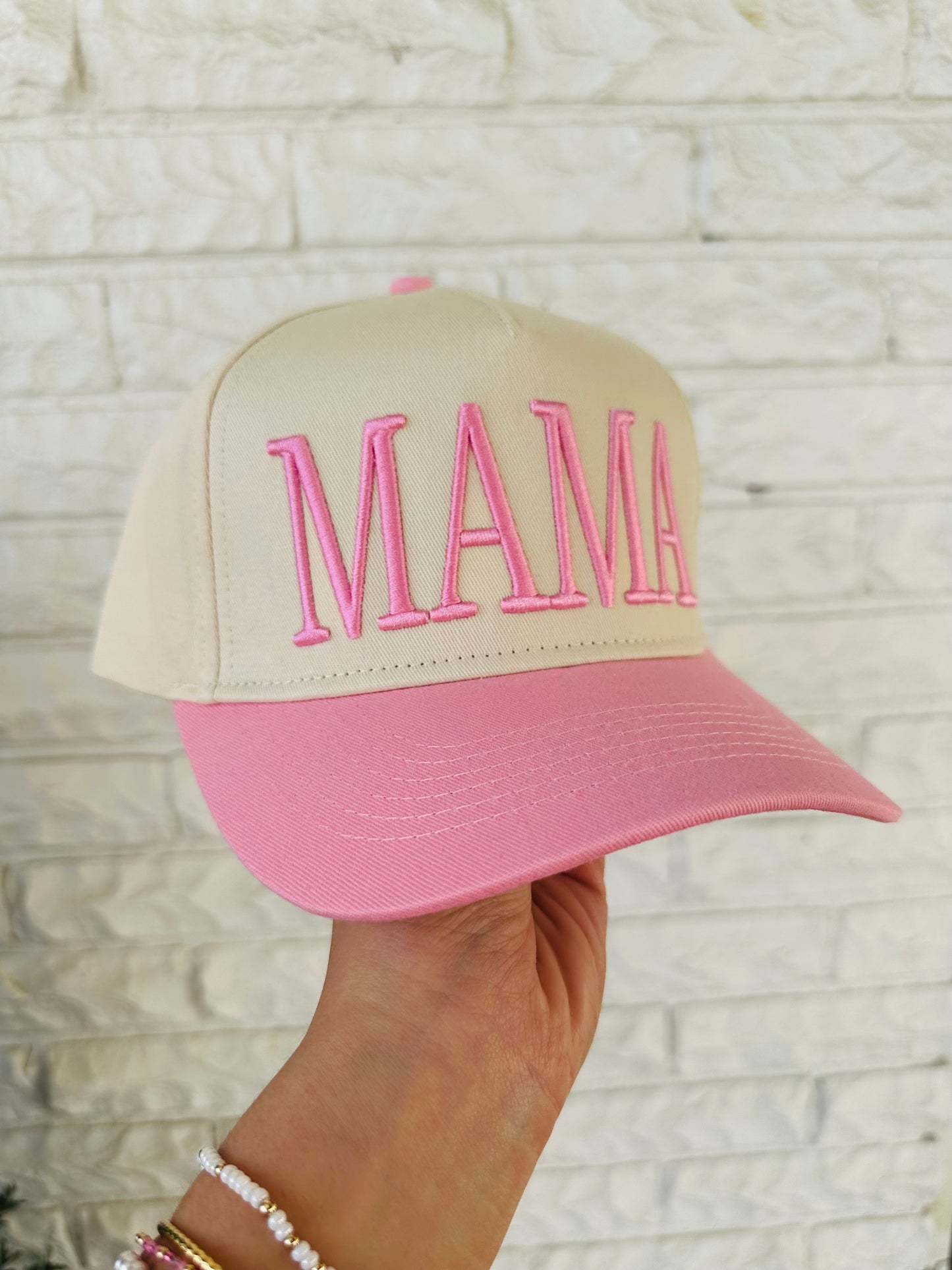 The Pink Mama Embroidered Trucker Hat