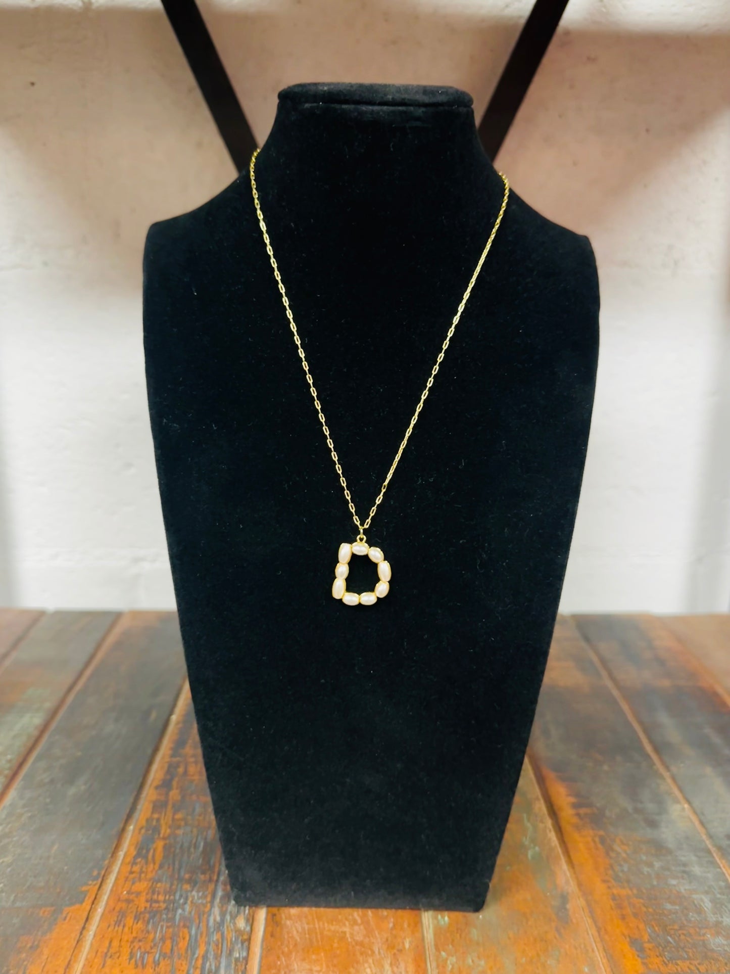 The Pearl Initial Pendant Necklace