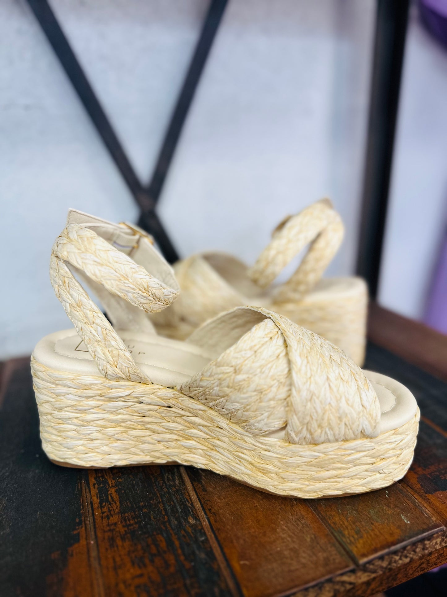 The Kerry Woven Platform Wedge