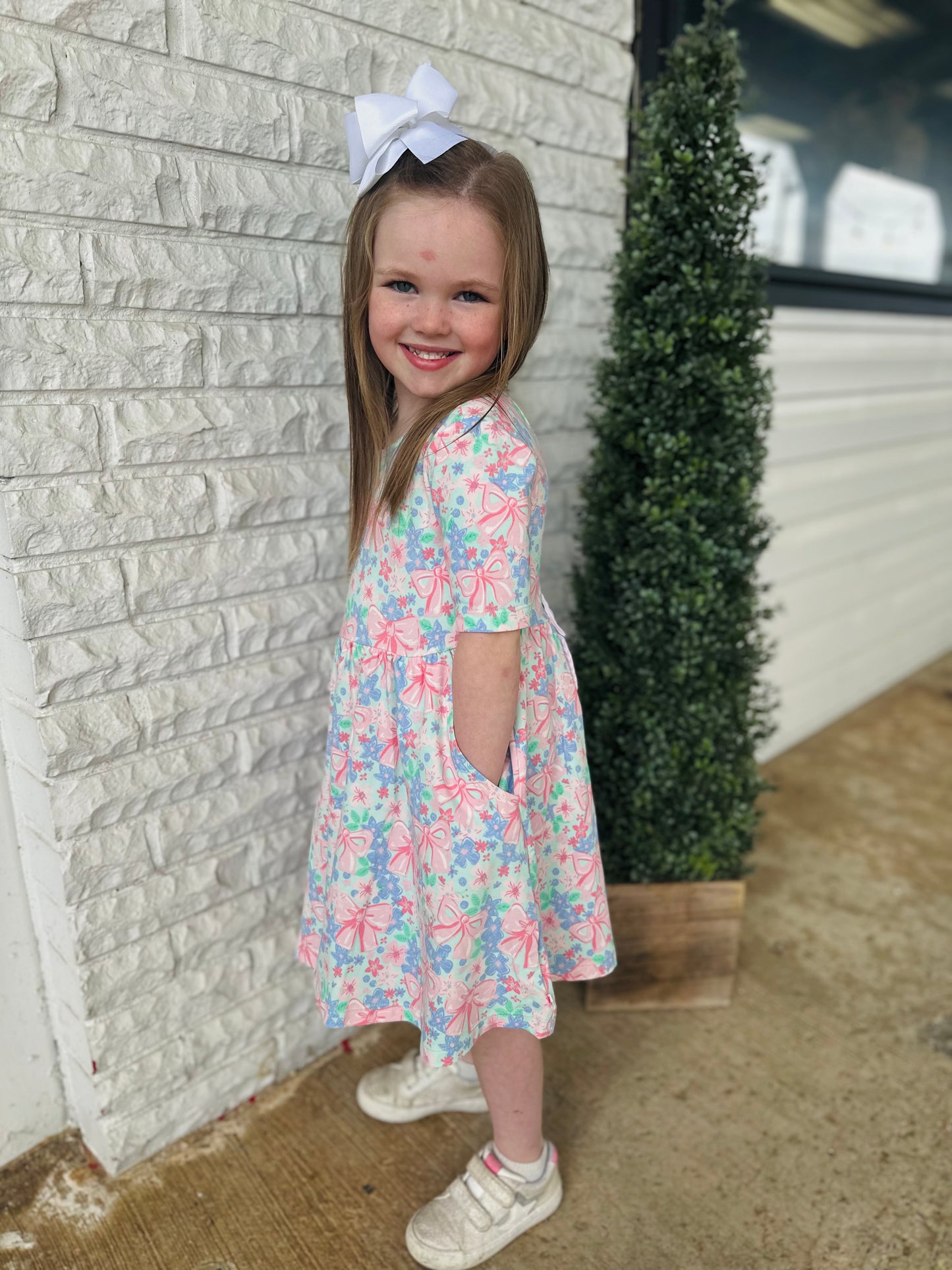 The Bow Blooms Girls Dress