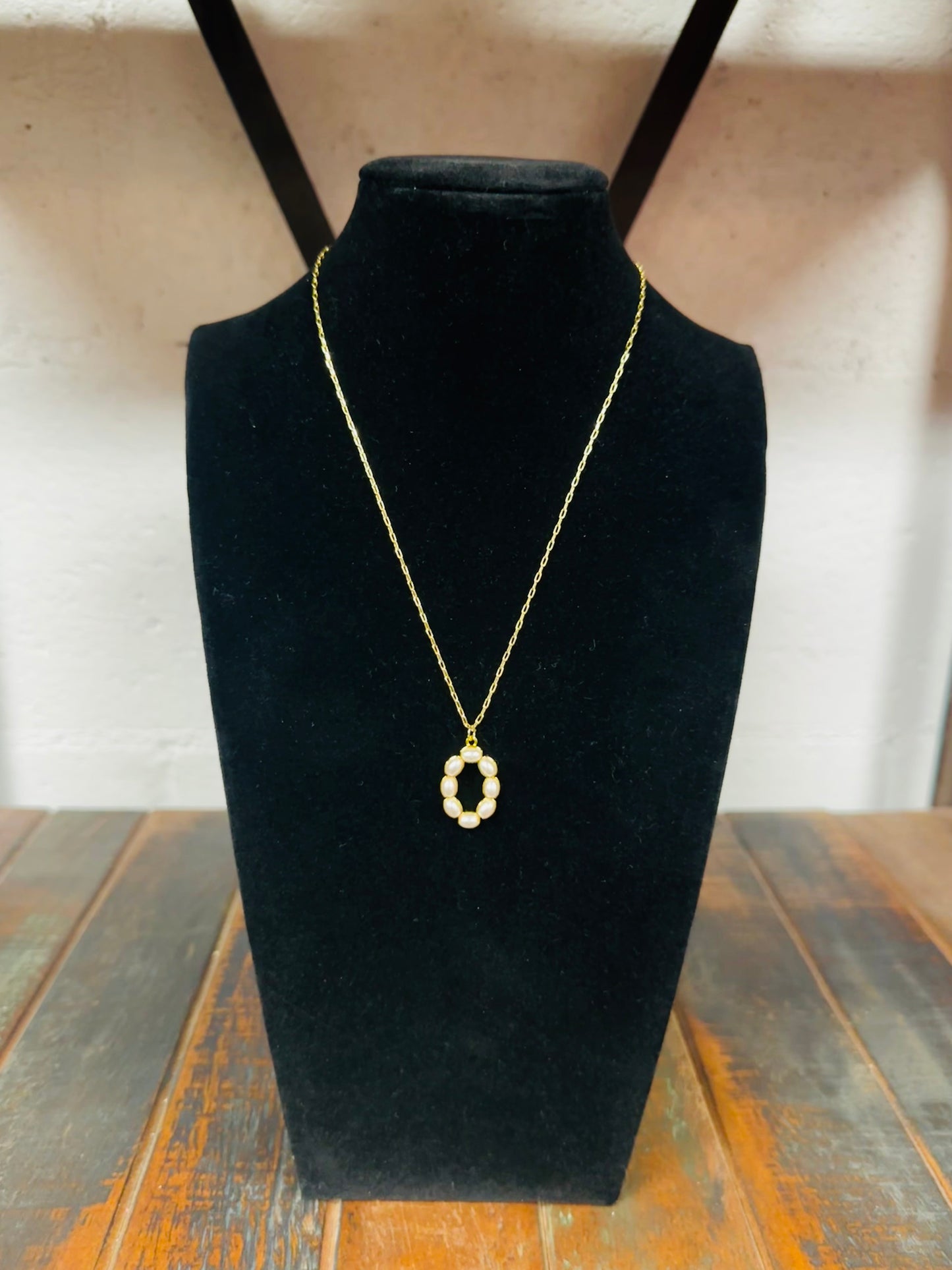The Pearl Initial Pendant Necklace