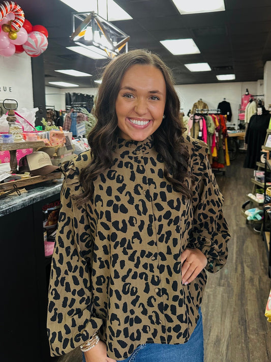 The Kenndi Leopard Print Top