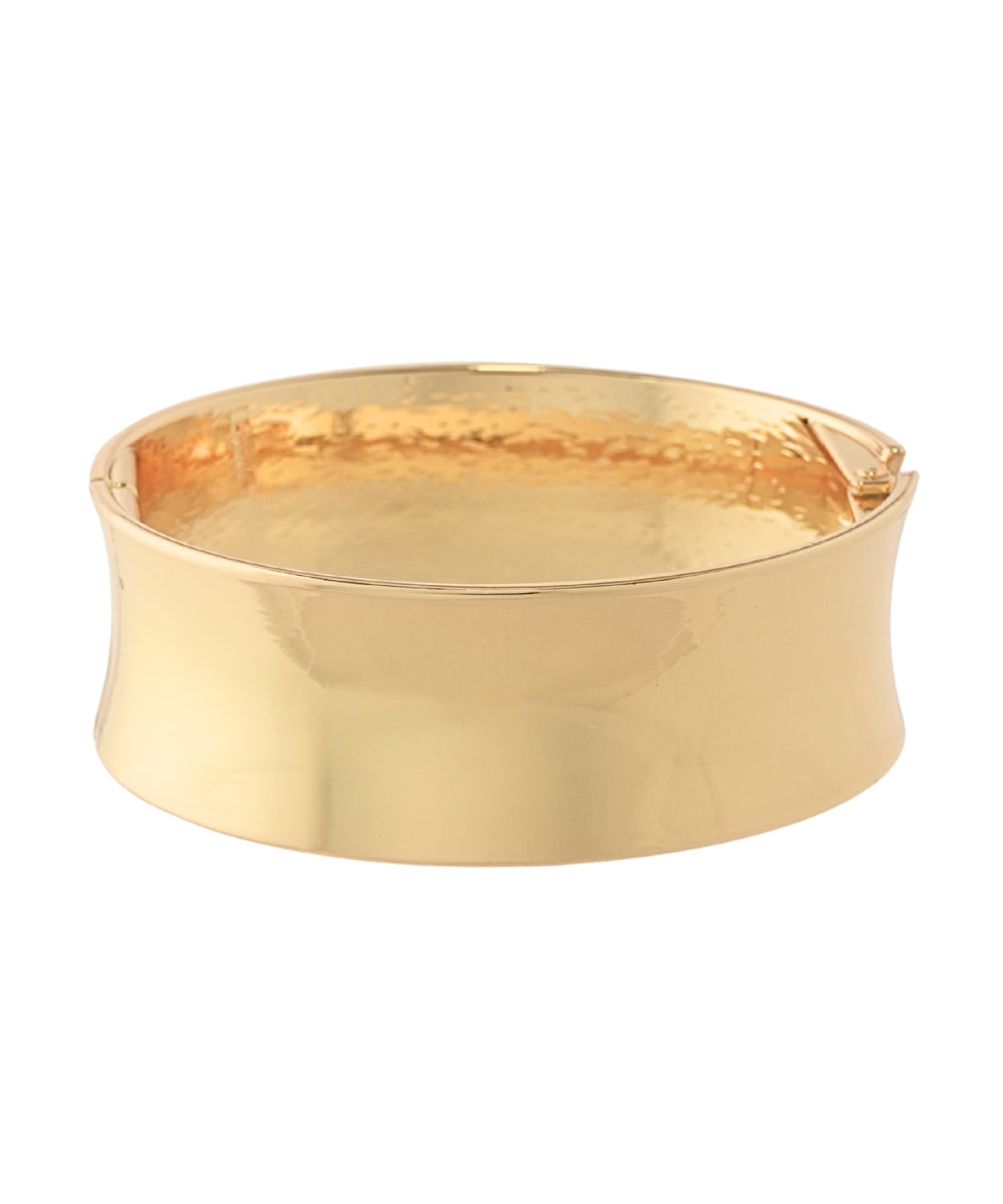 Gold Wide Cuff Bangle