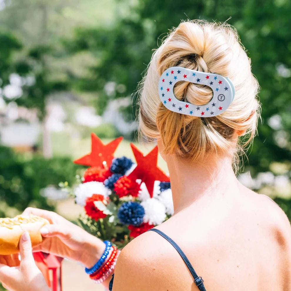 United We Sparkle Flat Round Hair Clip