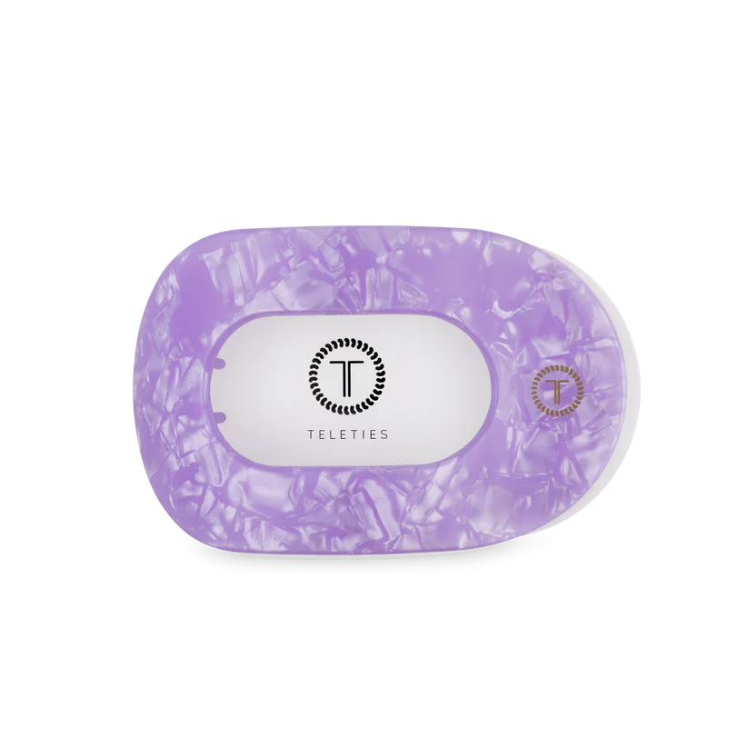 Lavender Mist Flat Round Hair Clip