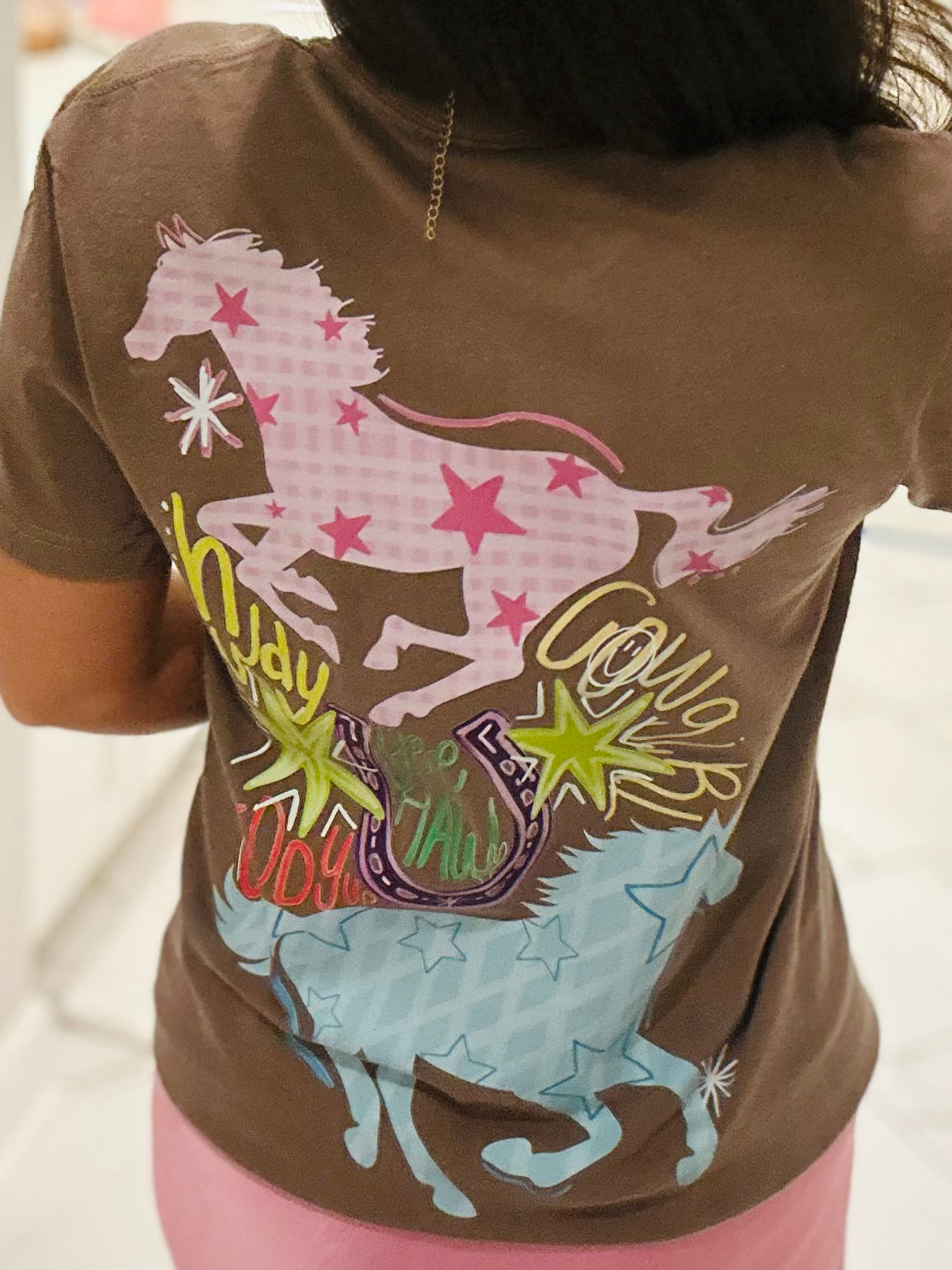 The Brown Howdy Yeehaw Giddy Up Tee