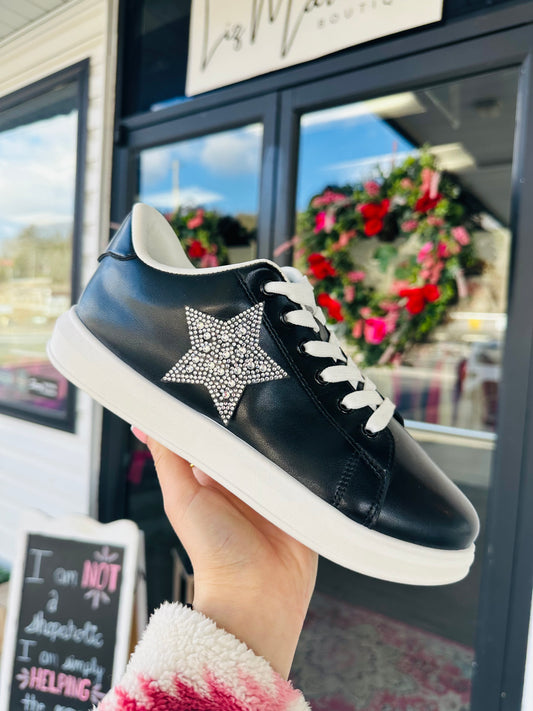 The Addison Black Sneaker