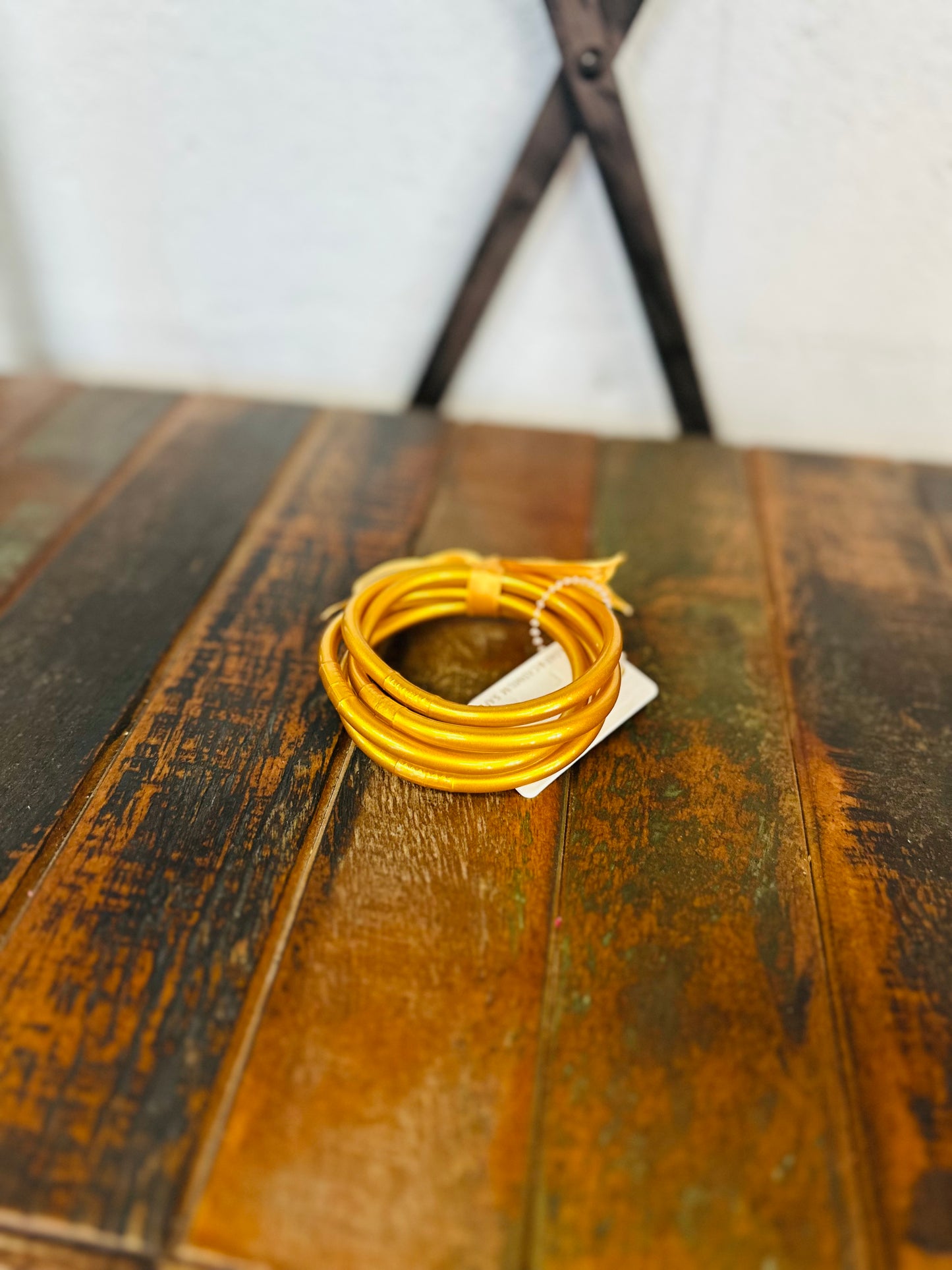 Gold Jelly Bangle Set