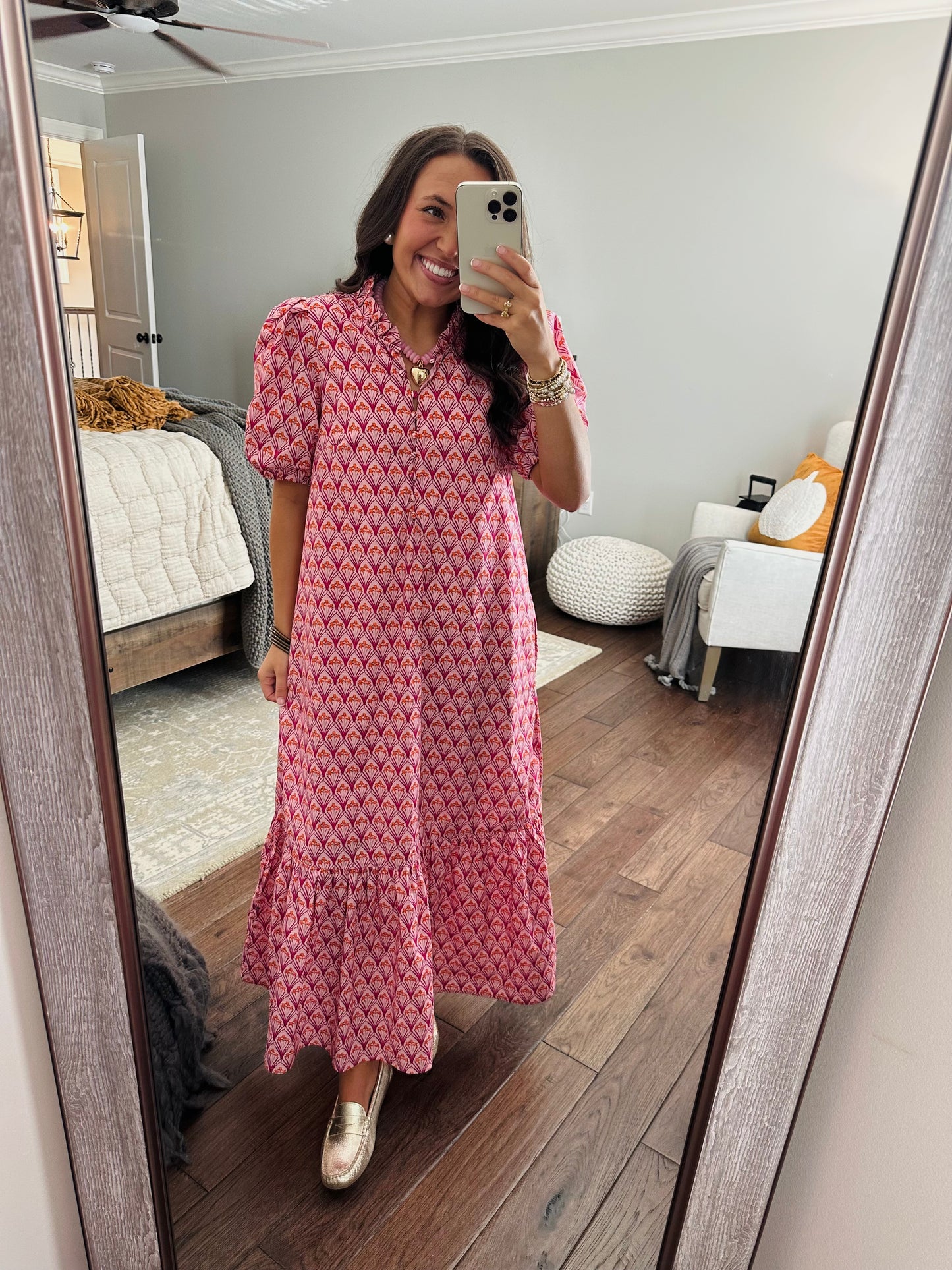 The Liz Pink Maxi Dress