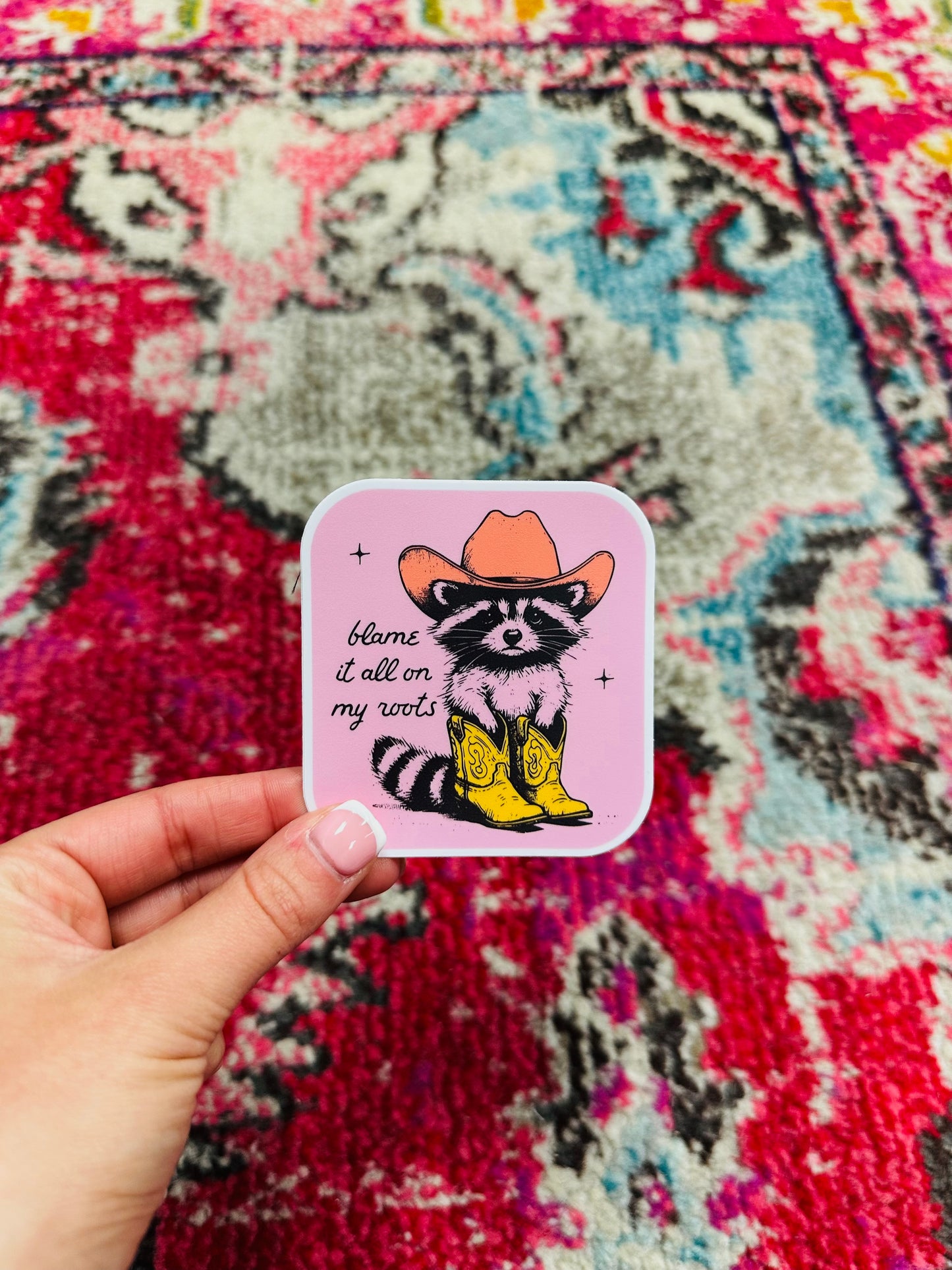 Blame It All On My Roots Sticker