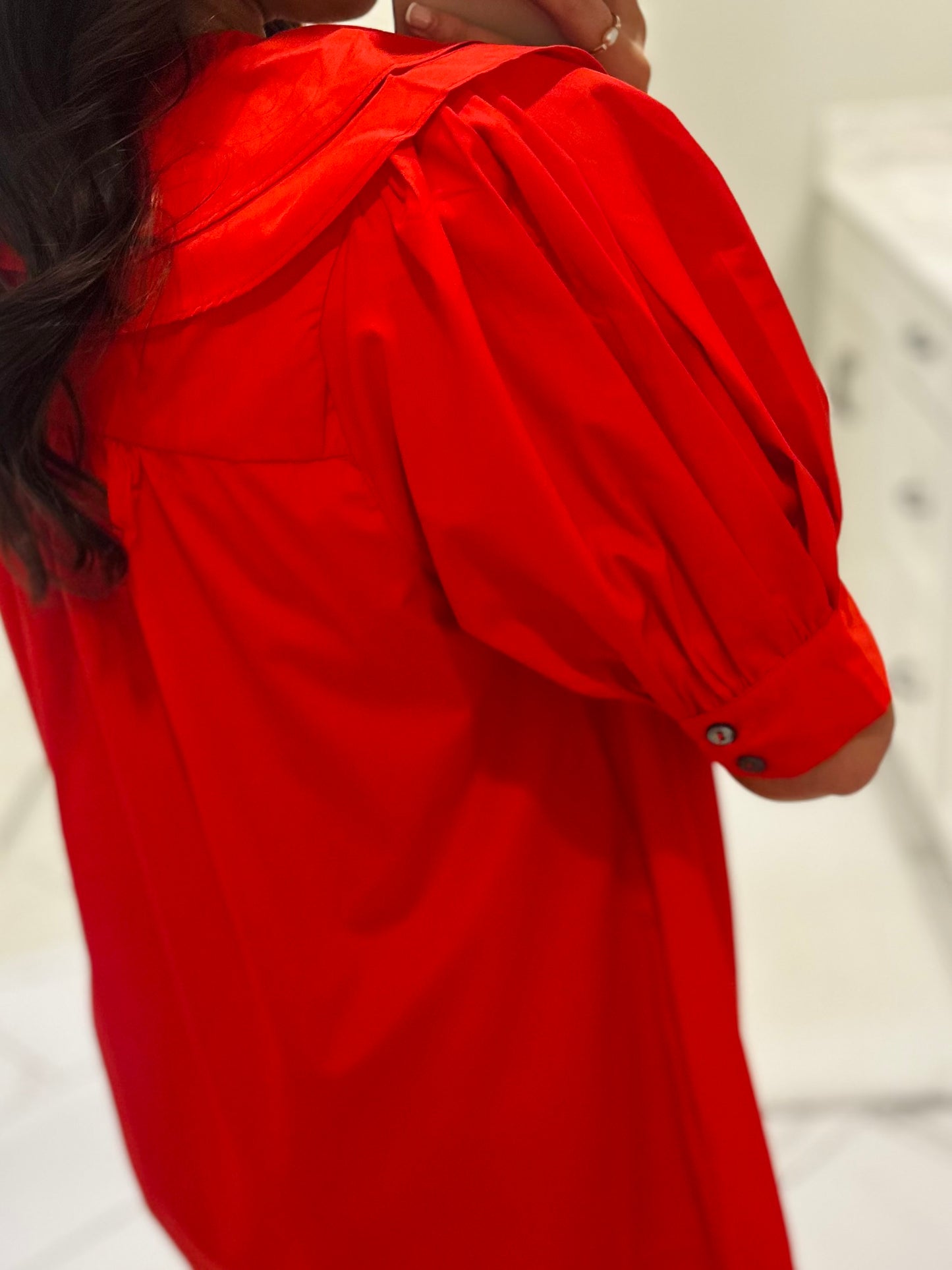 The Emmy Red Bow Dress