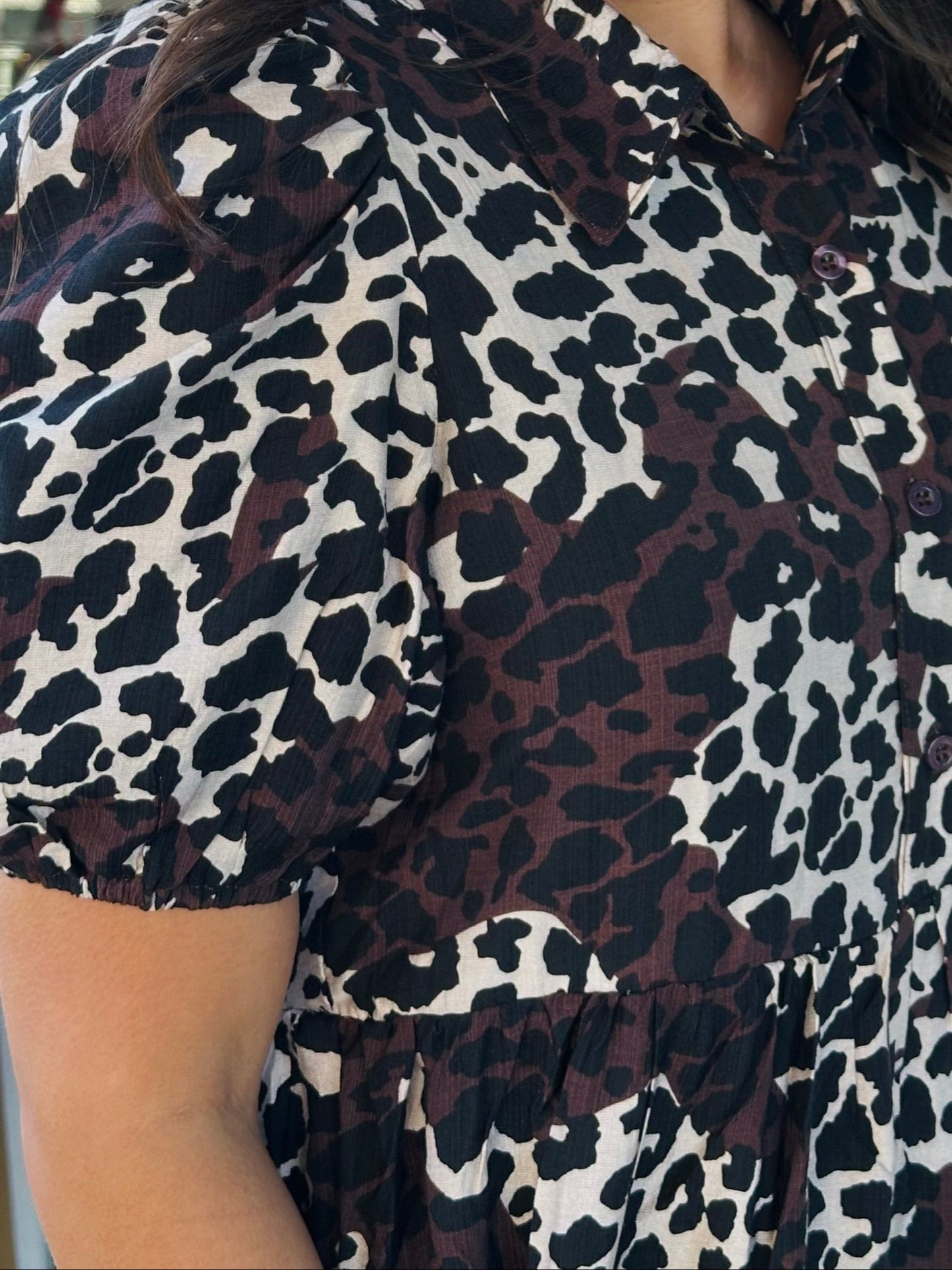 The Remi Animal Print Midi Dress