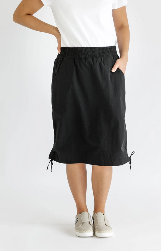 Black Andie Hiking Midi Skirt