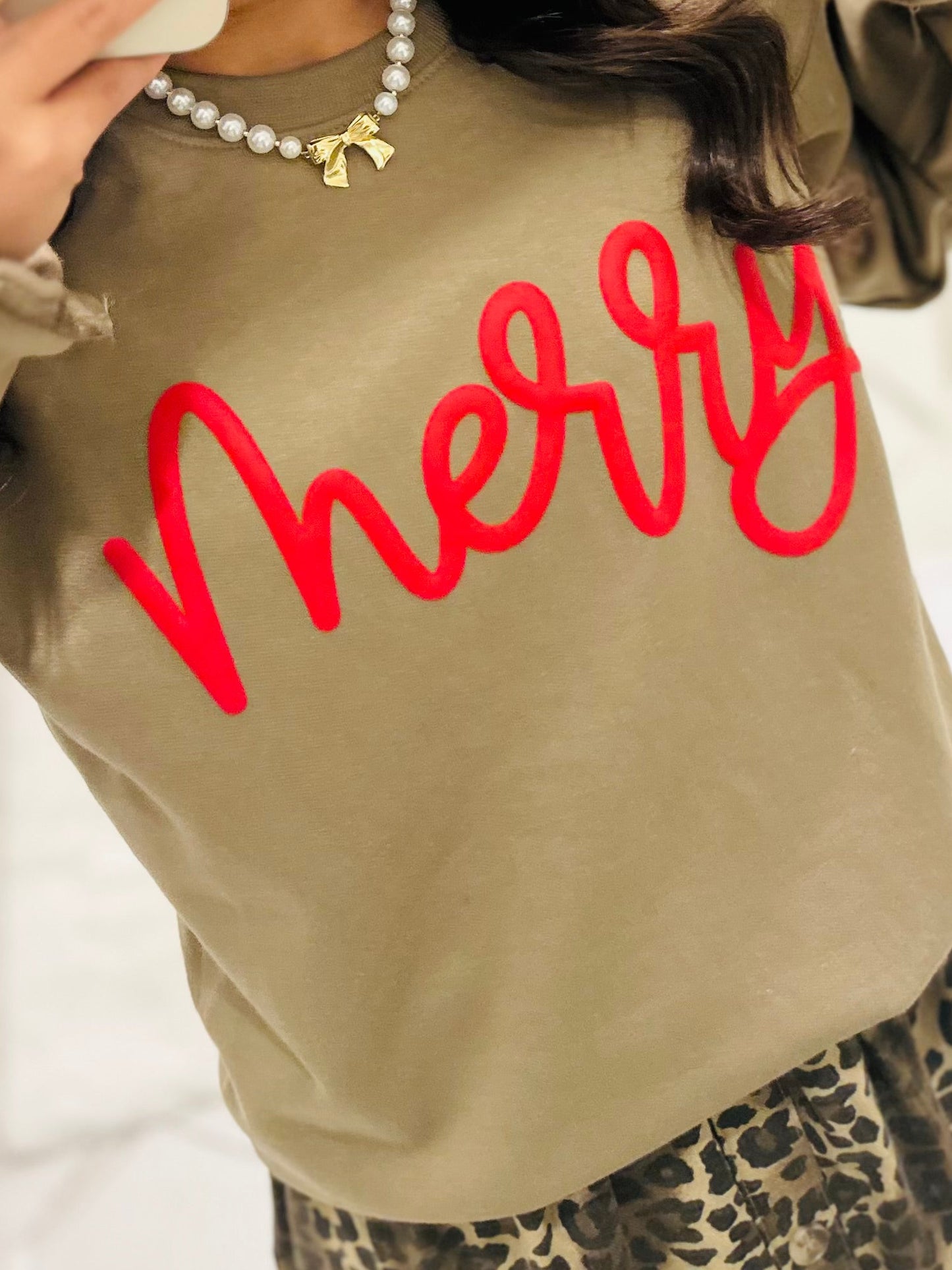 The Merry Red Puff Sweatshirt