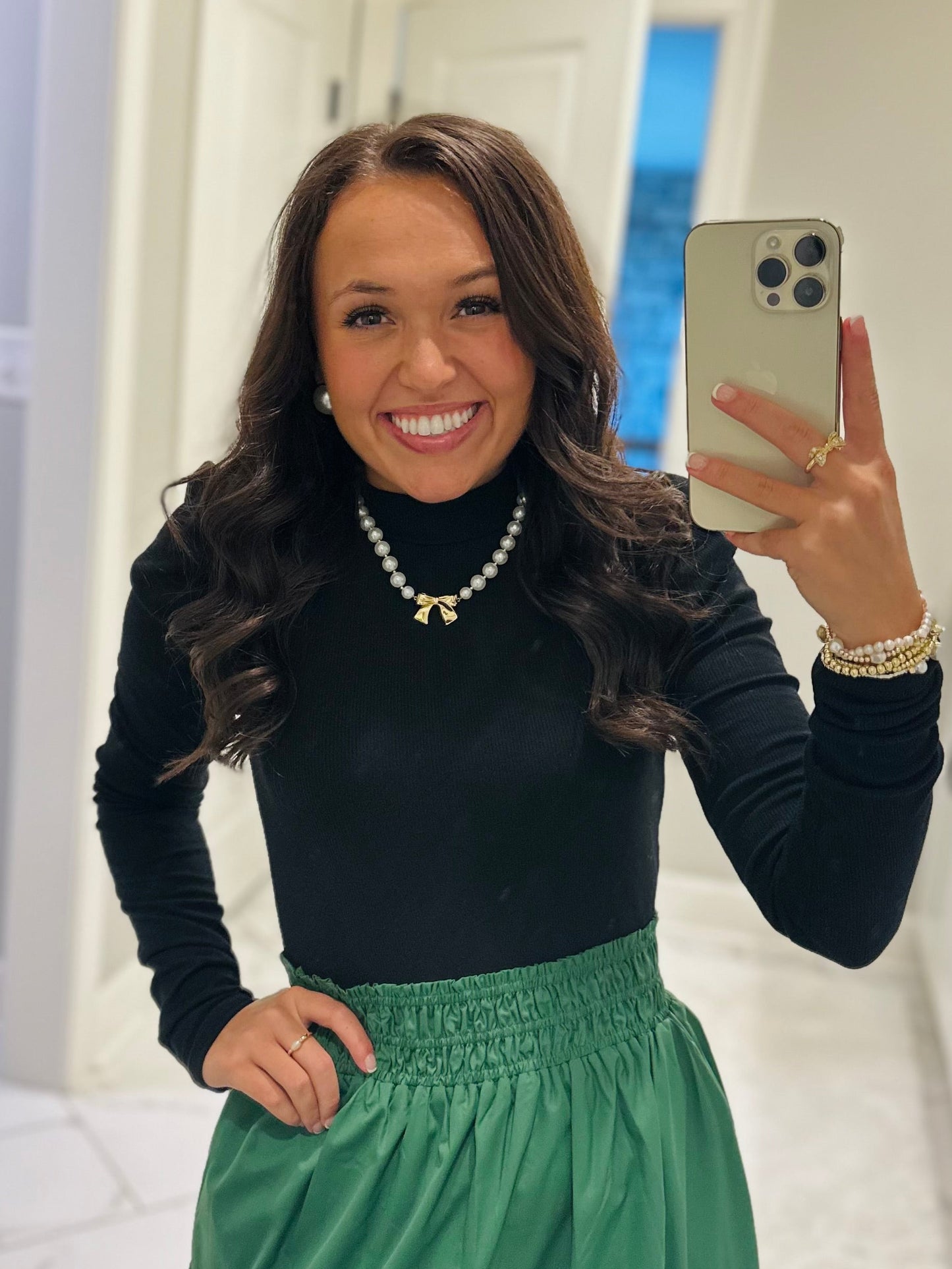 The Neva Black Puff Sleeve Top