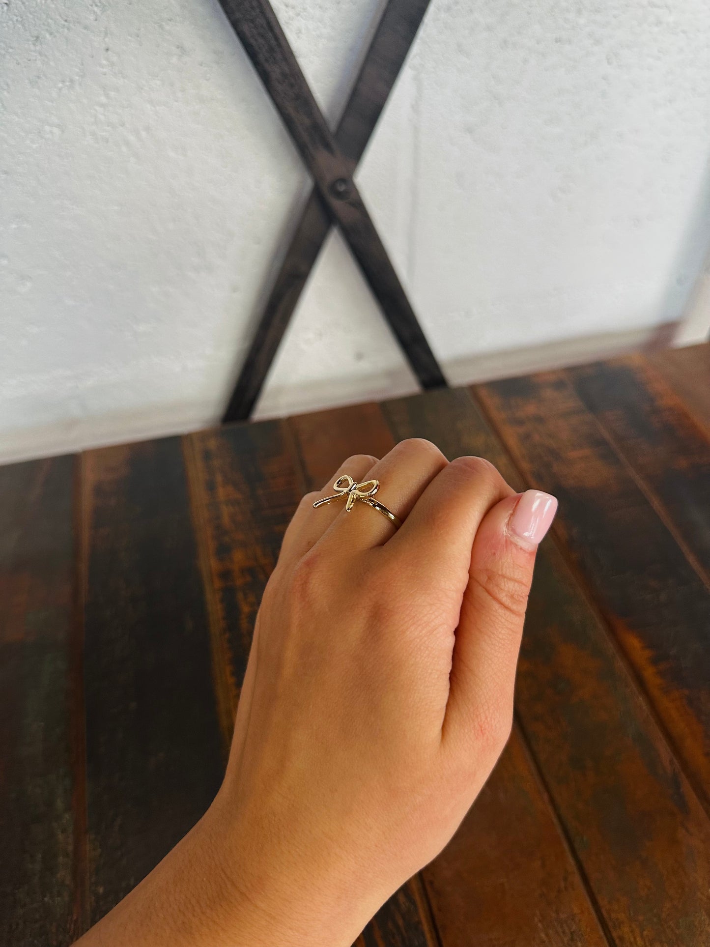 Gold Bow Knot Ring