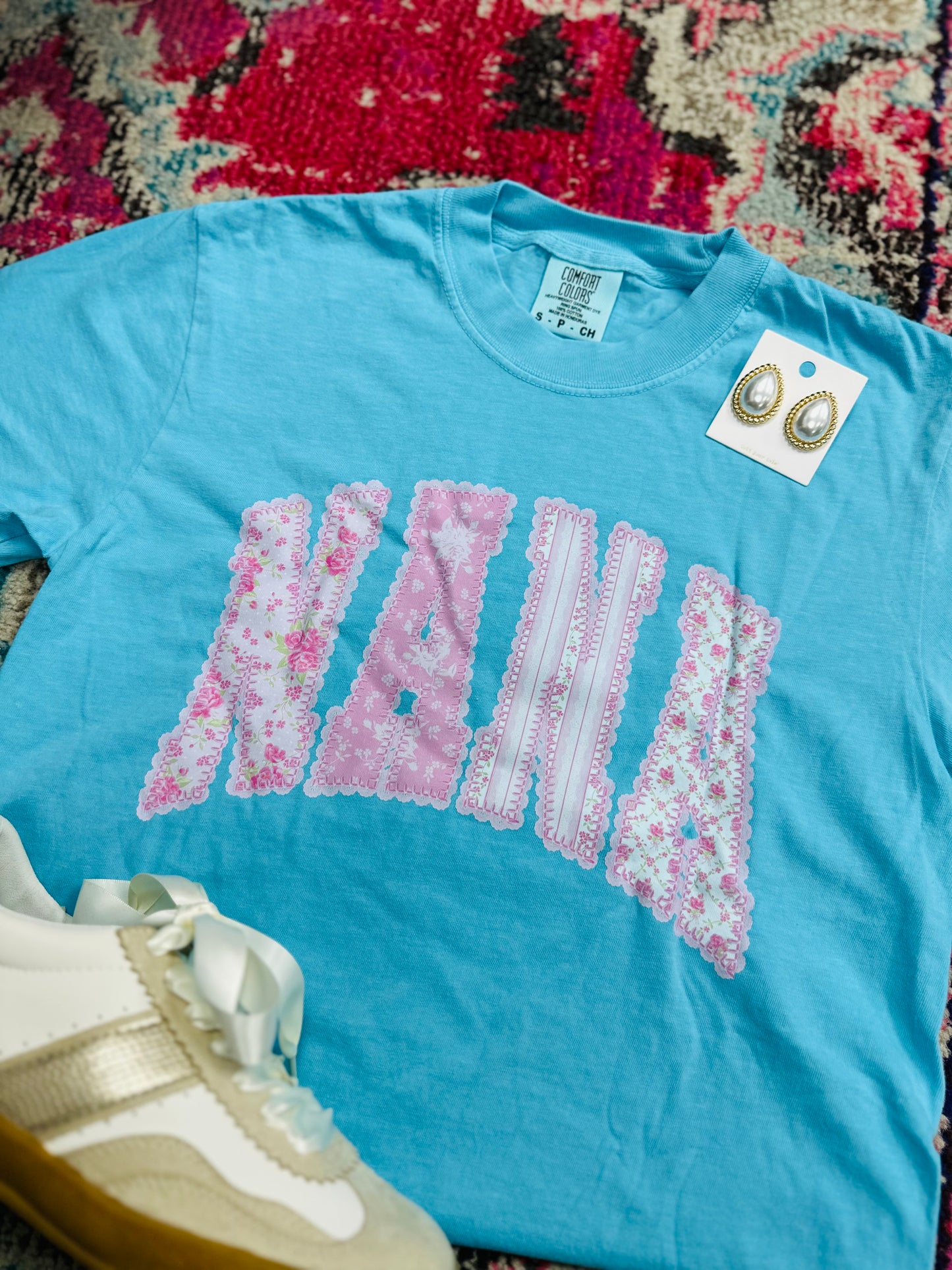 The Nana Pink Pastel Coquette Tee