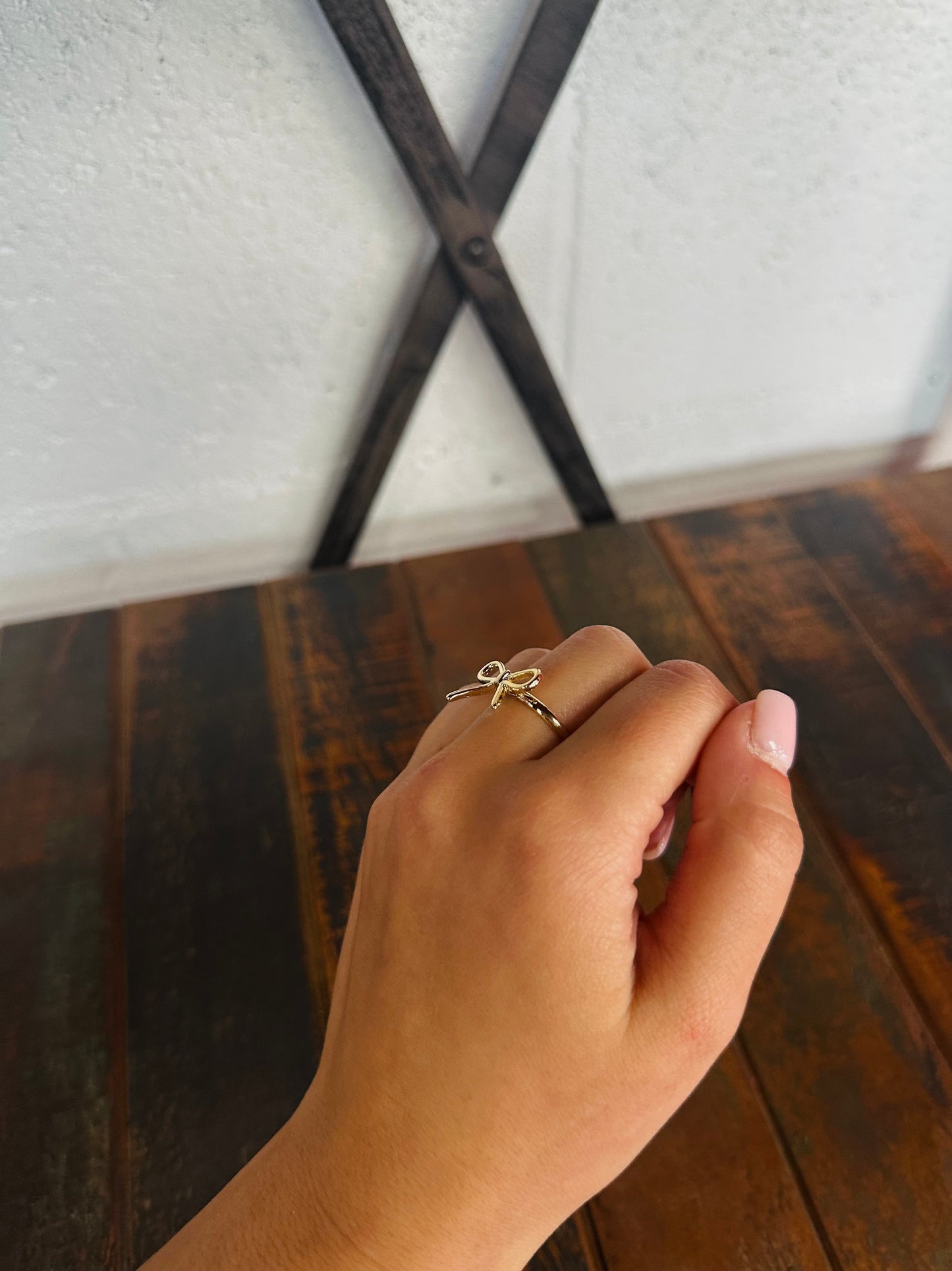 Gold Bow Knot Ring