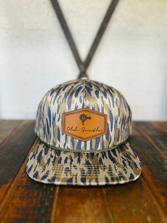 Signature Leather Patch Osland Camo Trucker Hat